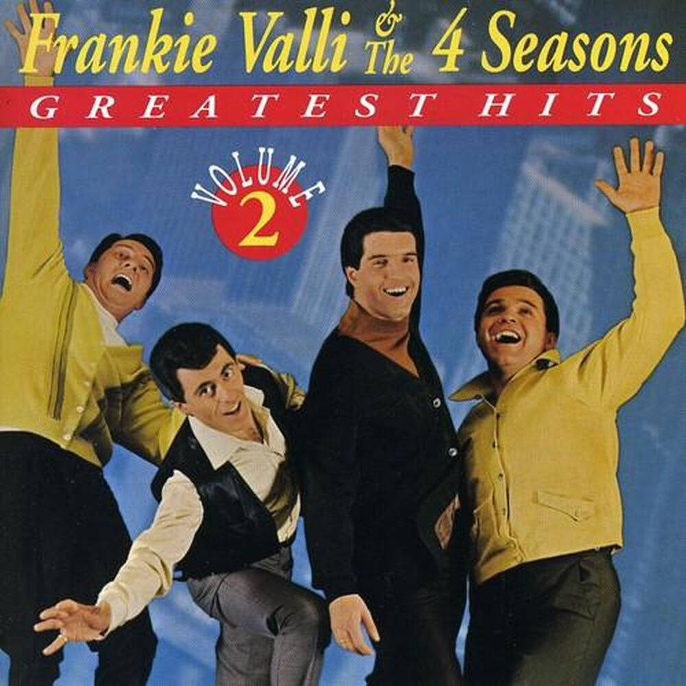 Frankie Valli And The Four Seasons, 1960s attire, blue background, SD Desktop Wallpaper