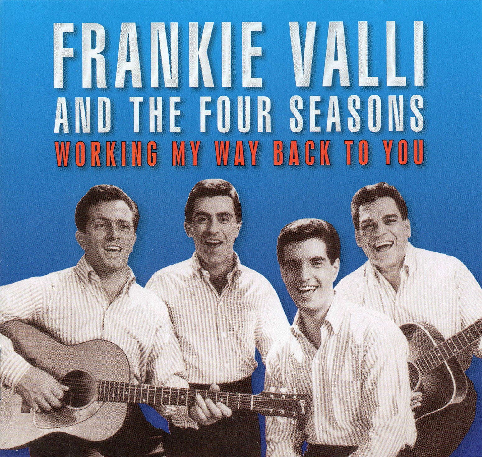 Frankie Valli And The Four Seasons, striped shirts, guitars, HD Desktop Wallpaper