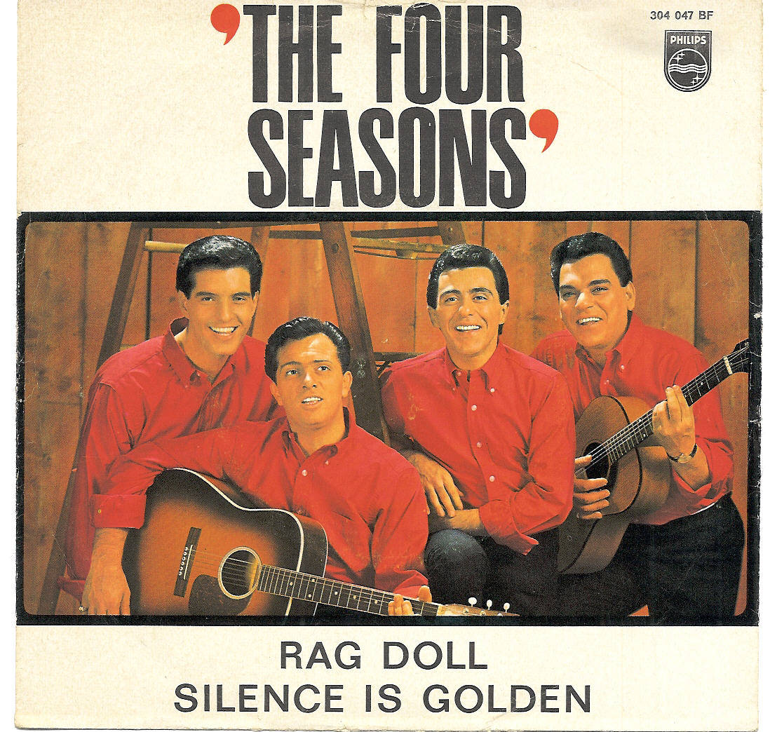 Frankie Valli And The Four Seasons, red shirts, acoustic guitars, SD Desktop Wallpaper