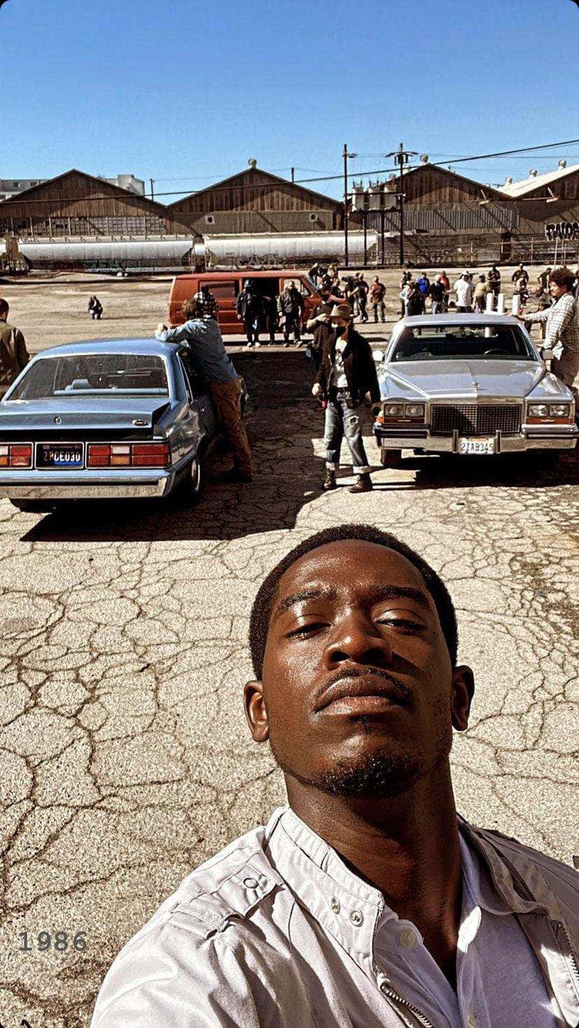 Franklin Saint, 1980s, cracked asphalt lot, HD Phone Wallpaper