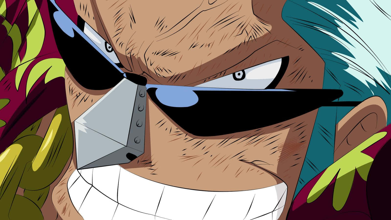 Franky, anime pirate, metal eye patch, HD Desktop Wallpaper