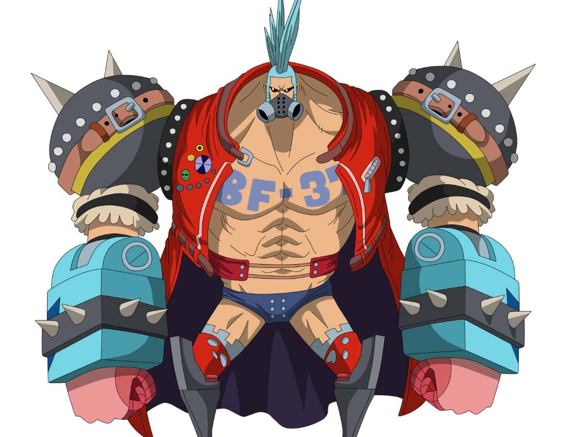 Franky, blue mohawk, gas mask, SD Desktop Wallpaper