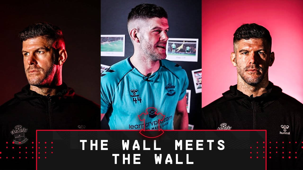 Fraser Forster, THE WALL MEETS THE WALL, dark and red backdrops, HD Desktop Wallpaper