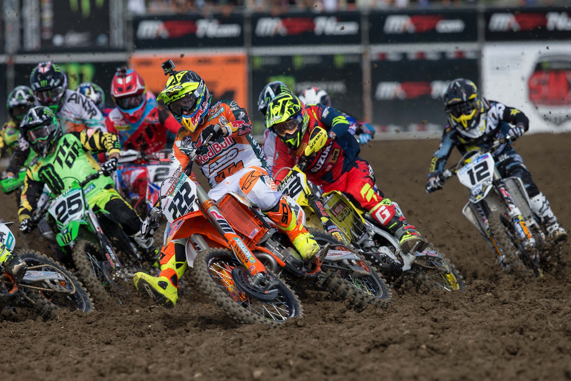 Frauenfeld, stunning sunset, motocross riders, Full HD Desktop Wallpaper