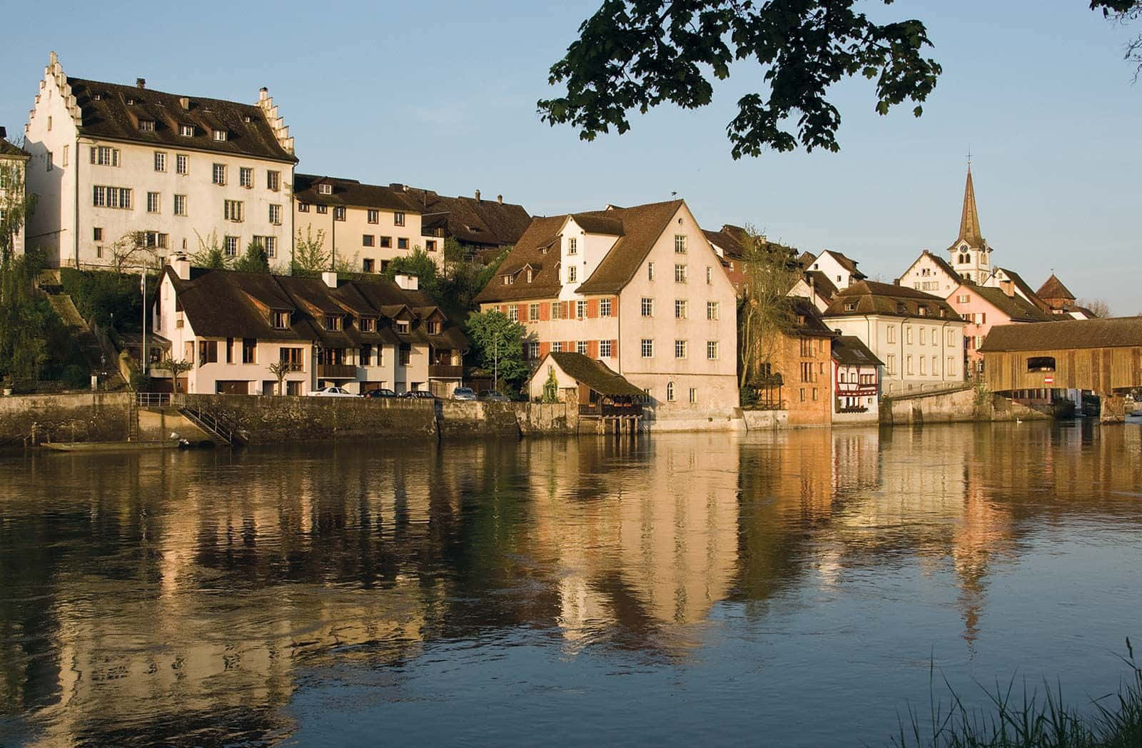 Frauenfeld, riverside town, historic buildings, HD Desktop Wallpaper