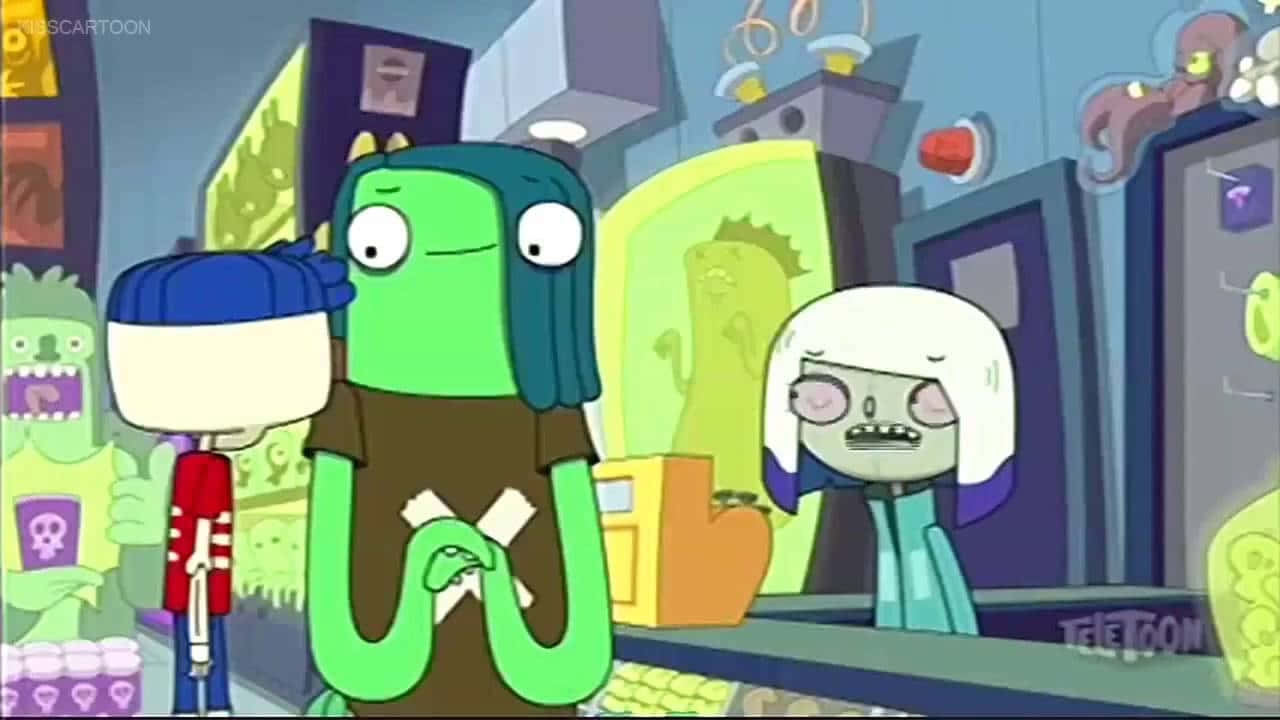 Freaktown, cartoon monsters, cluttered, colorful room, HD Desktop Wallpaper