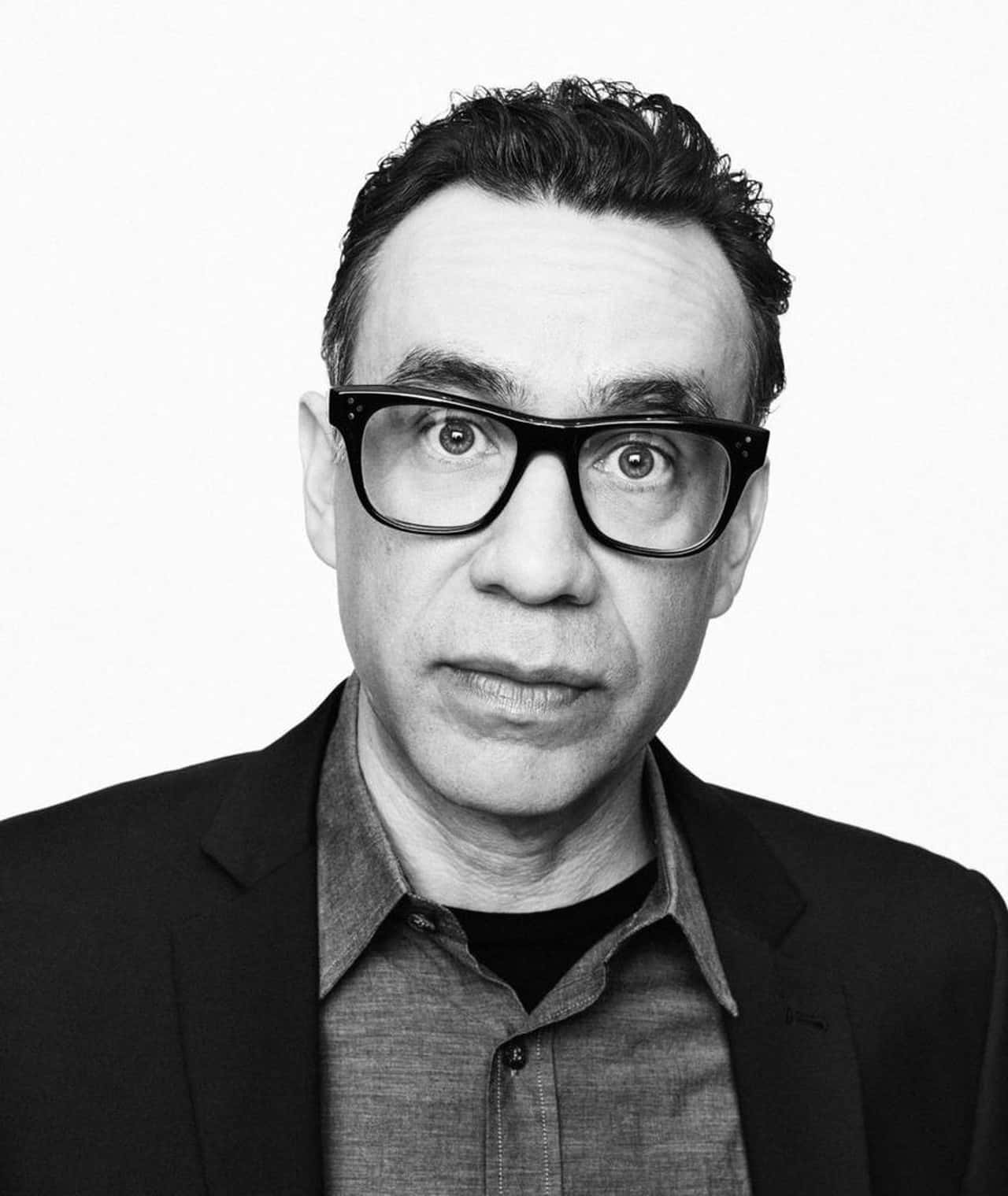 Fred Armisen, thick-rimmed glasses, surprised expression, HD Phone Wallpaper