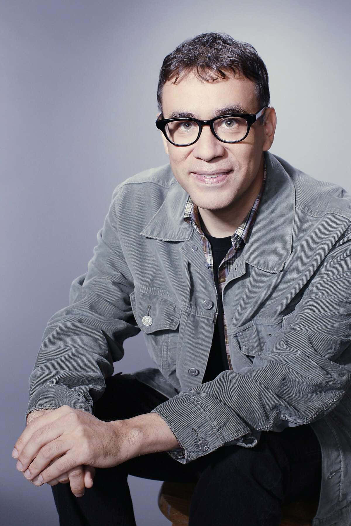 Fred Armisen, dark hair, thick black-rimmed glasses, HD Phone Wallpaper