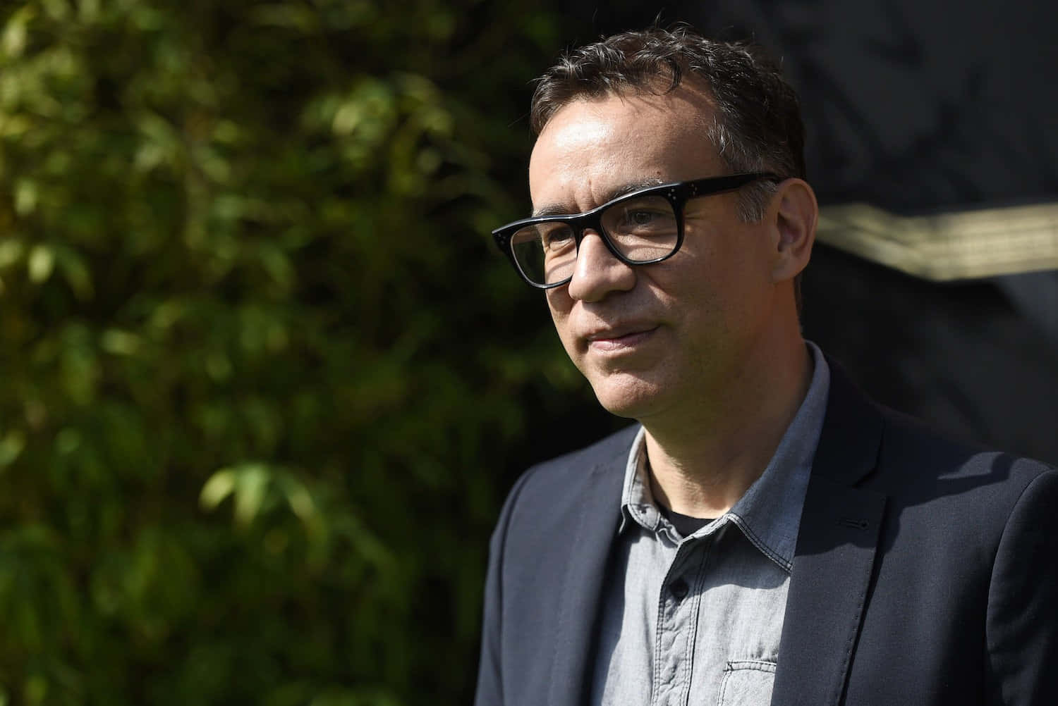 Fred Armisen, glasses, dark blazer, HD Desktop Wallpaper