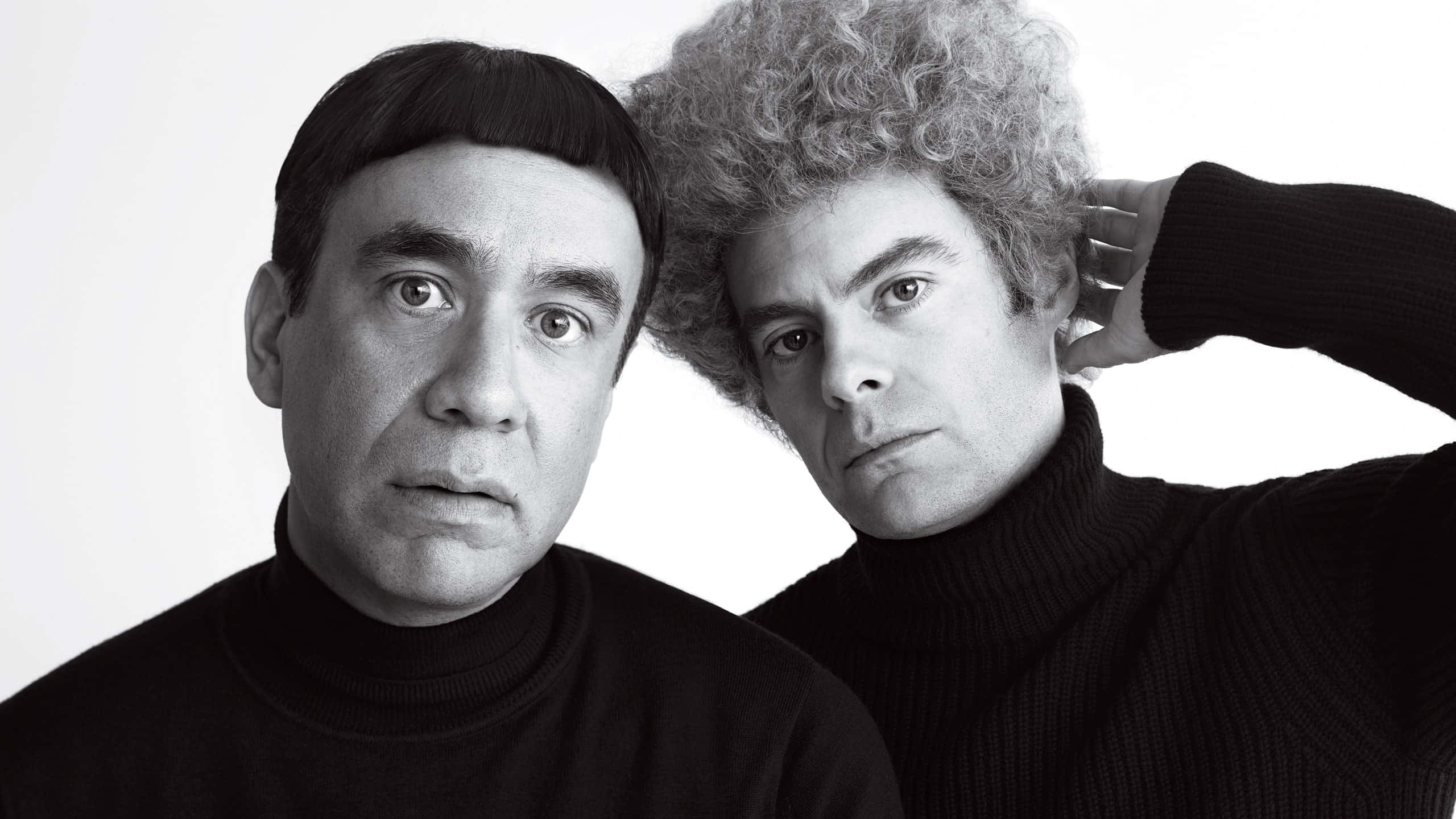 Fred Armisen, black turtlenecks, neat haircut, 2K Desktop Wallpaper