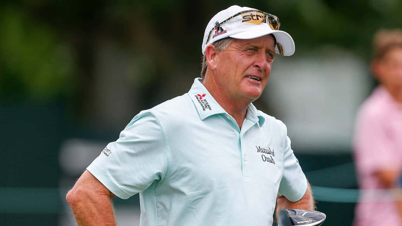 Fred Funk, light blue polo, white cap, HD Desktop Wallpaper