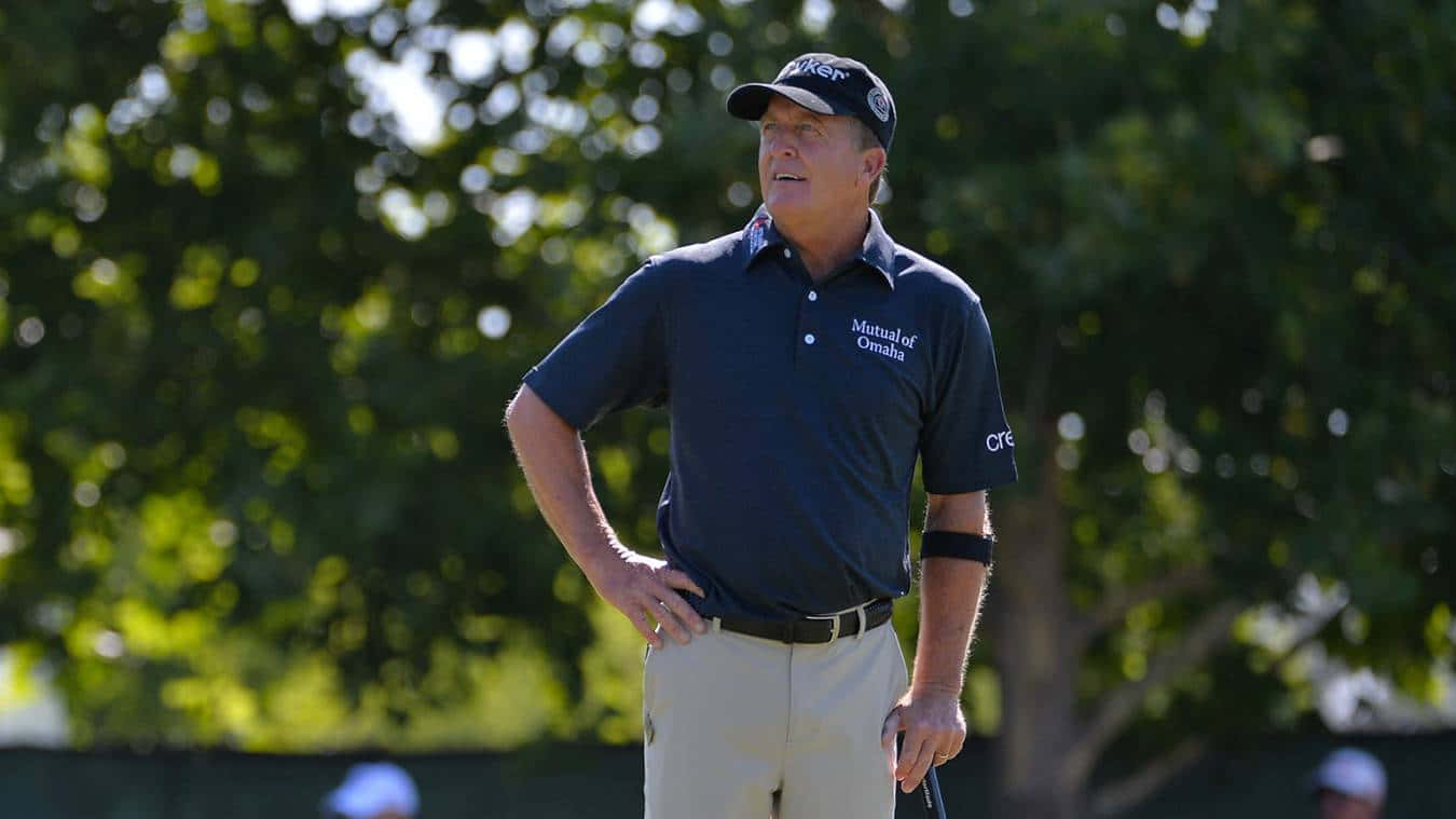Fred Funk, dark polo, khaki pants, HD Desktop Wallpaper