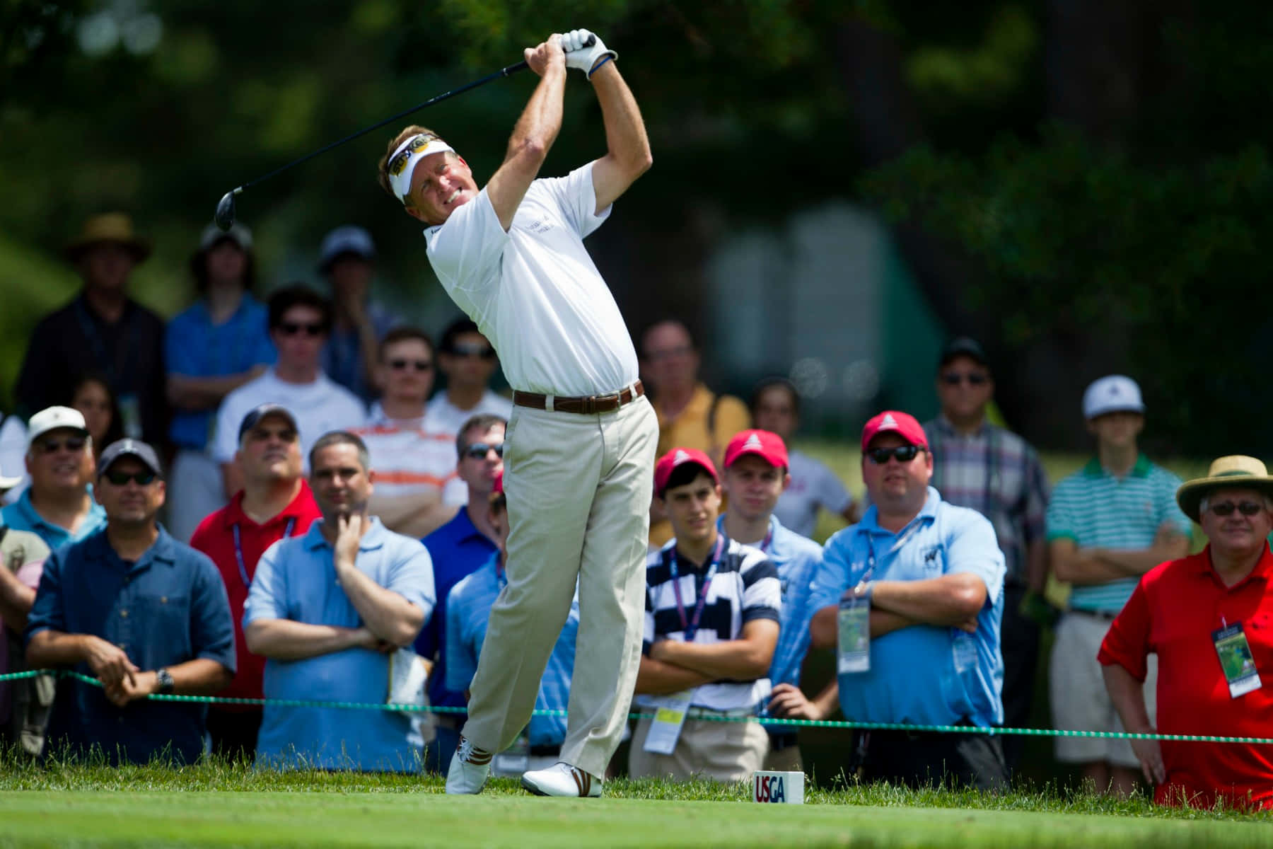 Fred Funk, golfer, sunny day, HD Desktop Wallpaper
