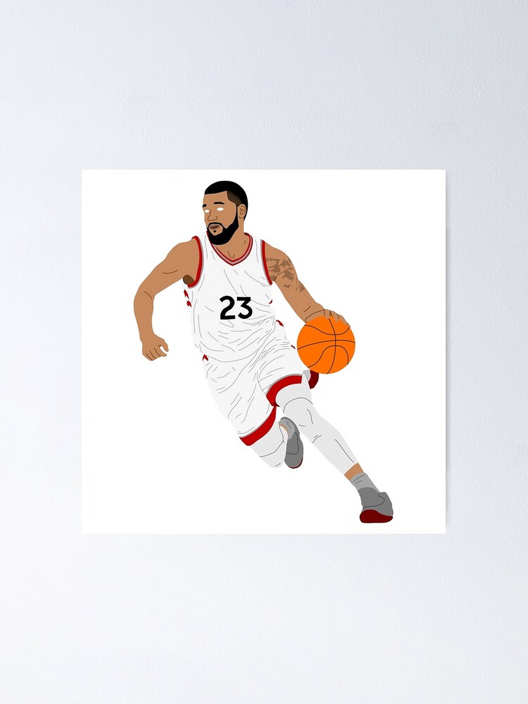 Fred Vanvleet, number 23, white jersey, Full HD Phone Wallpaper