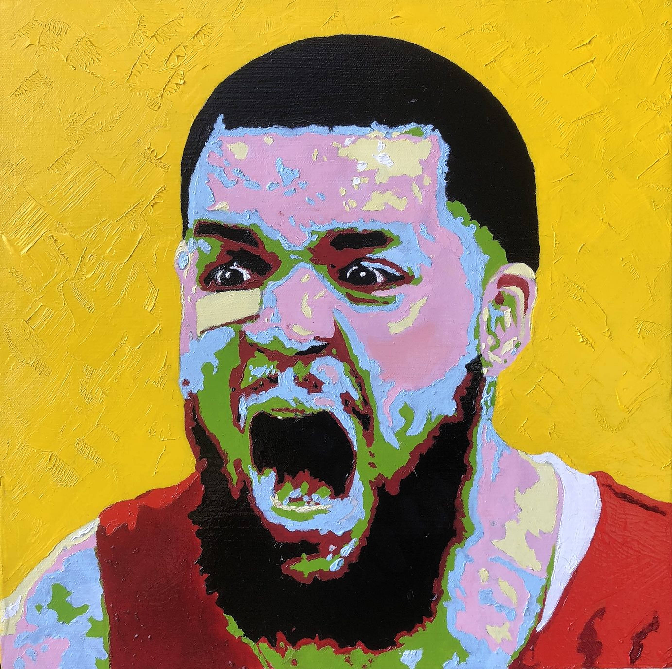 Fred Vanvleet, pop art, bearded man, 2K Desktop Wallpaper