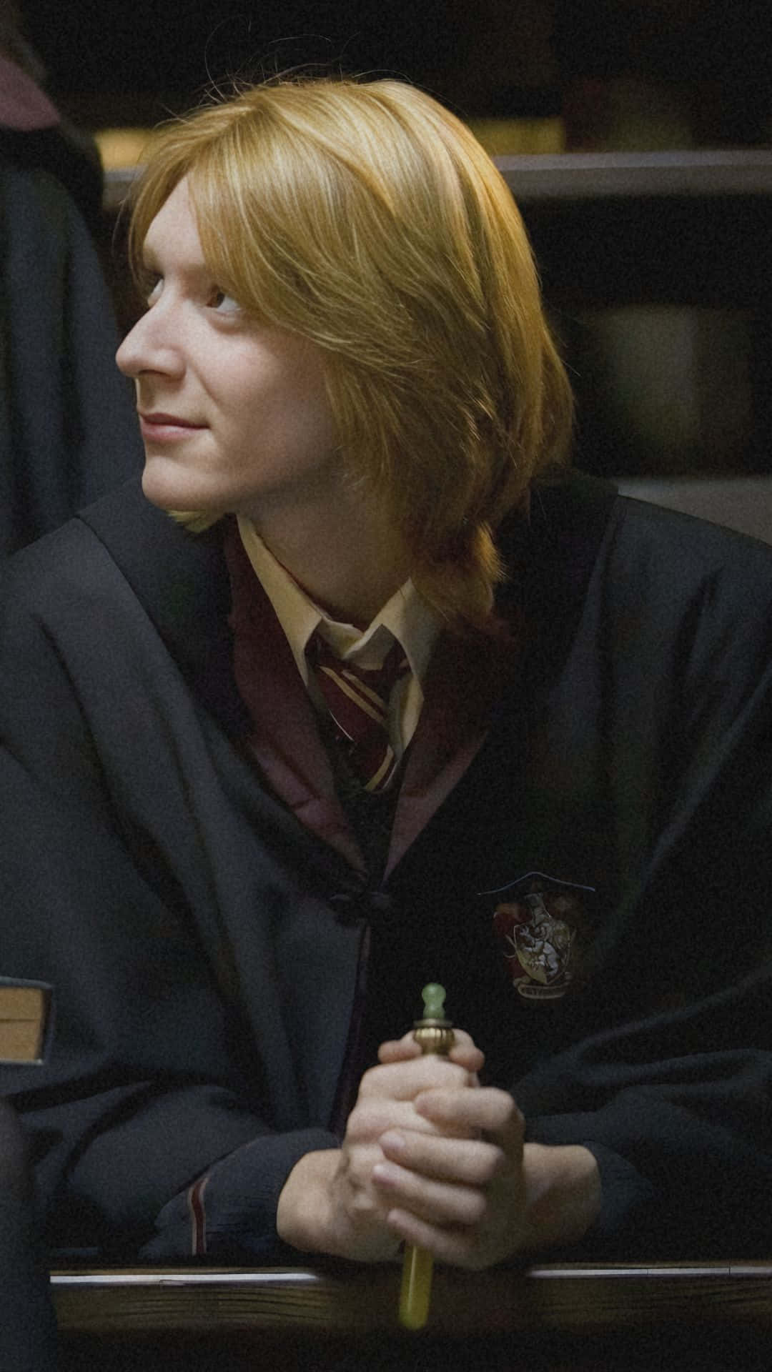 Fred Weasley, red hair, dark robe, Full HD Phone Wallpaper