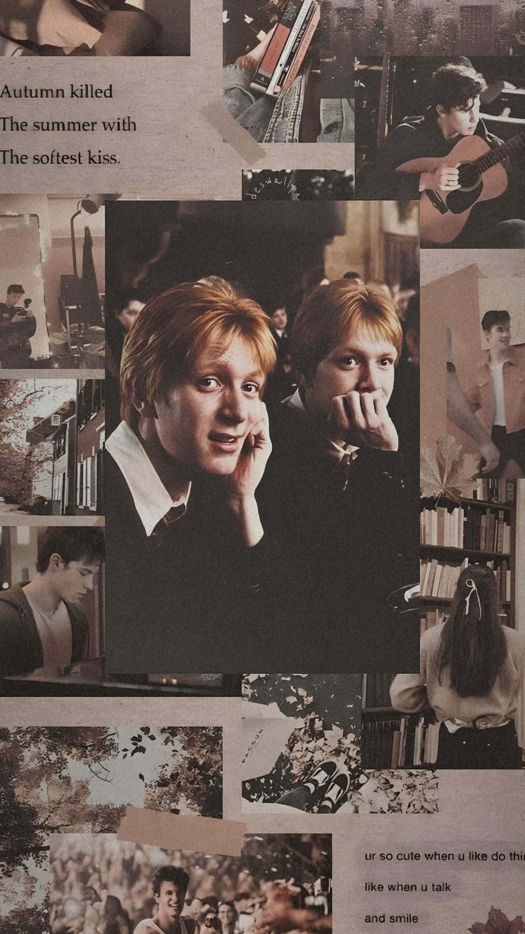 Fred Weasley, red hair, vintage photos, Full HD Phone Wallpaper