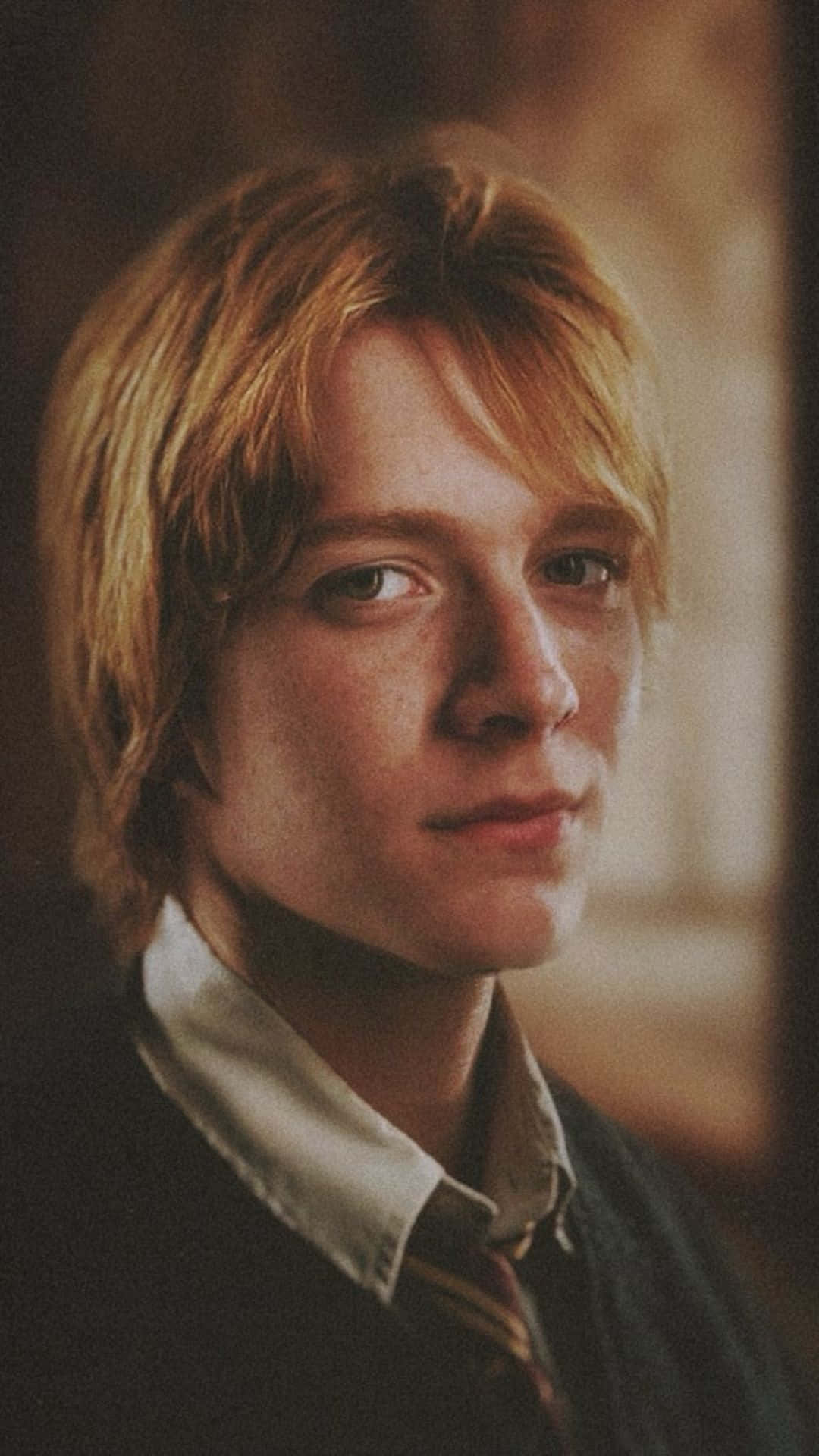 Fred Weasley, blond hair, freckles, Full HD Phone Wallpaper