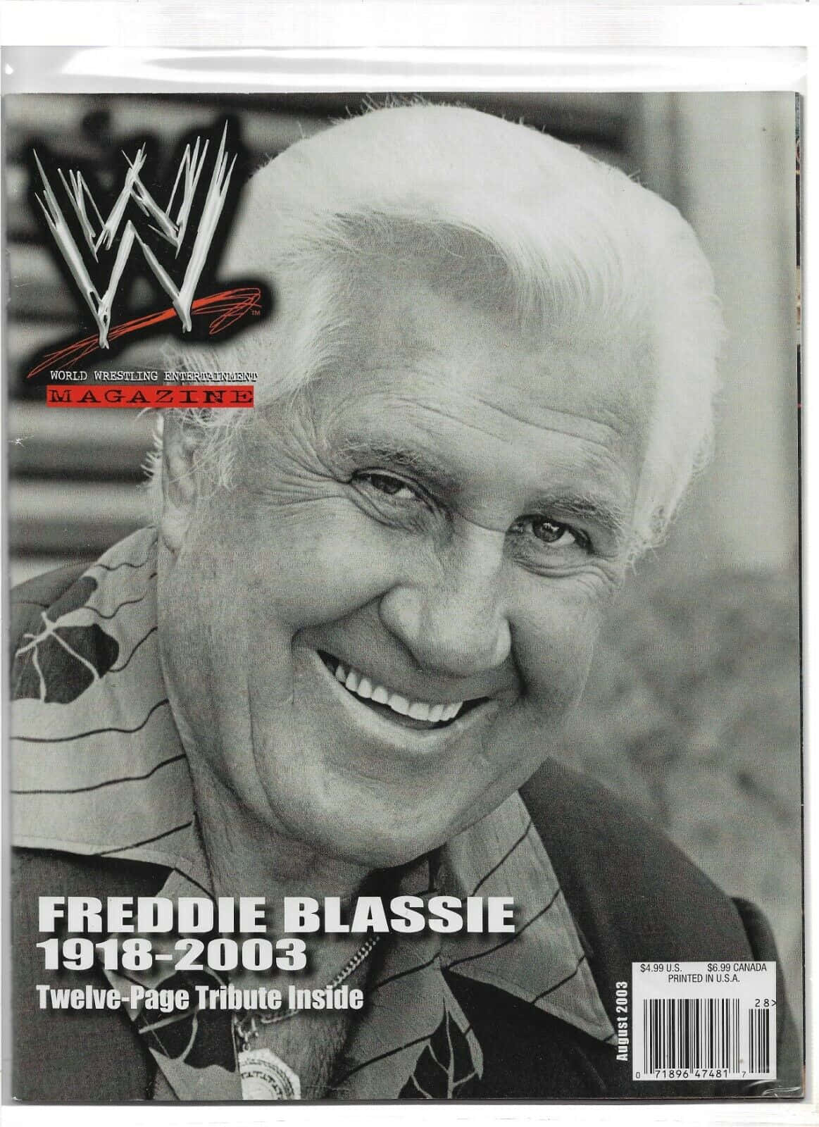 Freddie Blassie, black and white, magazine cover, HD Phone Wallpaper