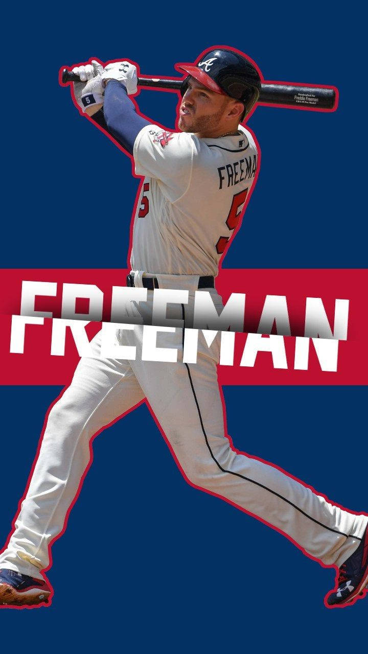 Freddie Freeman, white uniform, bat, HD Phone Wallpaper