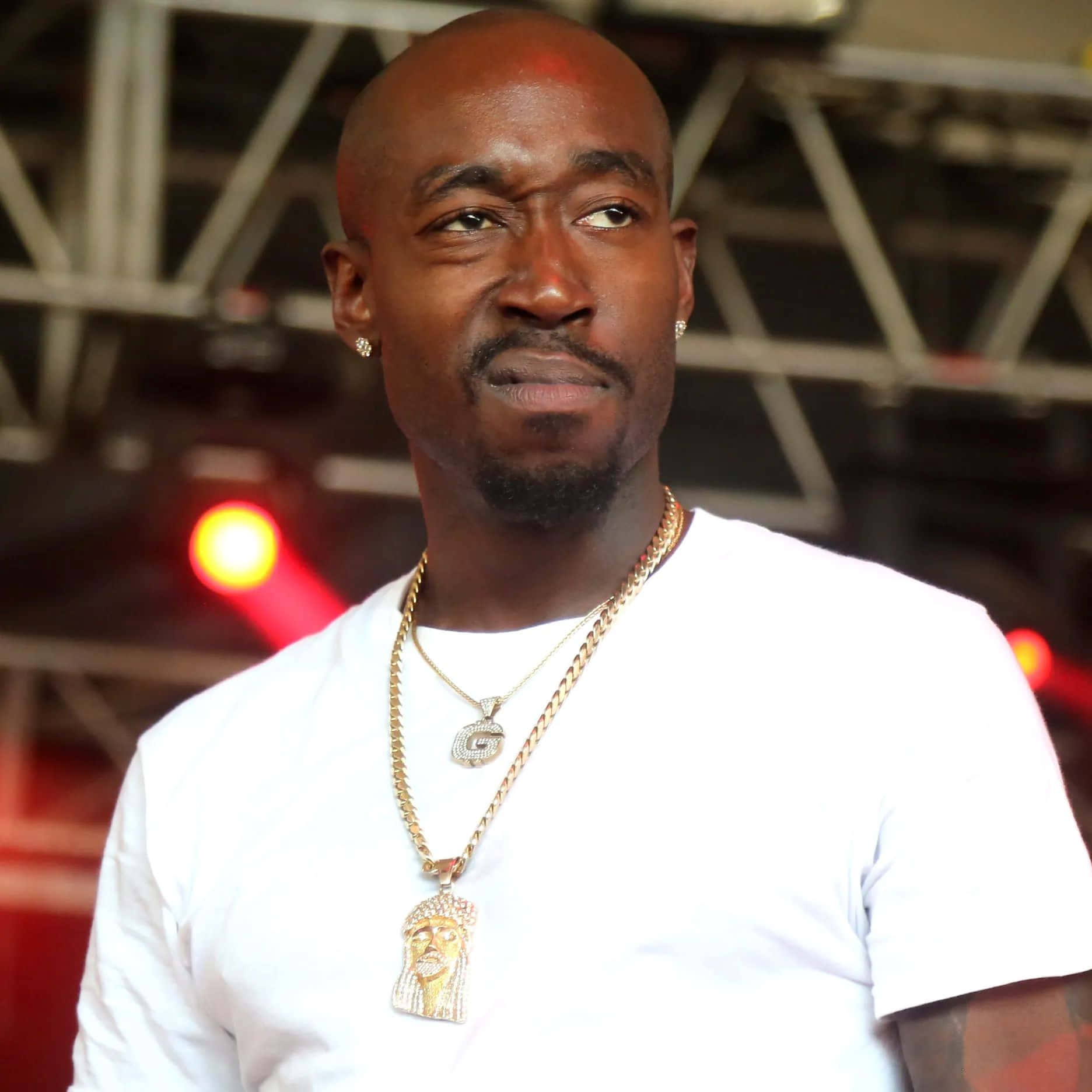 Freddie Gibbs, stage, red lights, HD Desktop Wallpaper