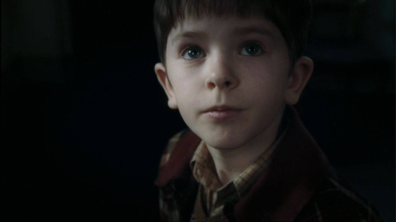 Freddie Highmore, young actor, wide blue eyes, HD Desktop Wallpaper