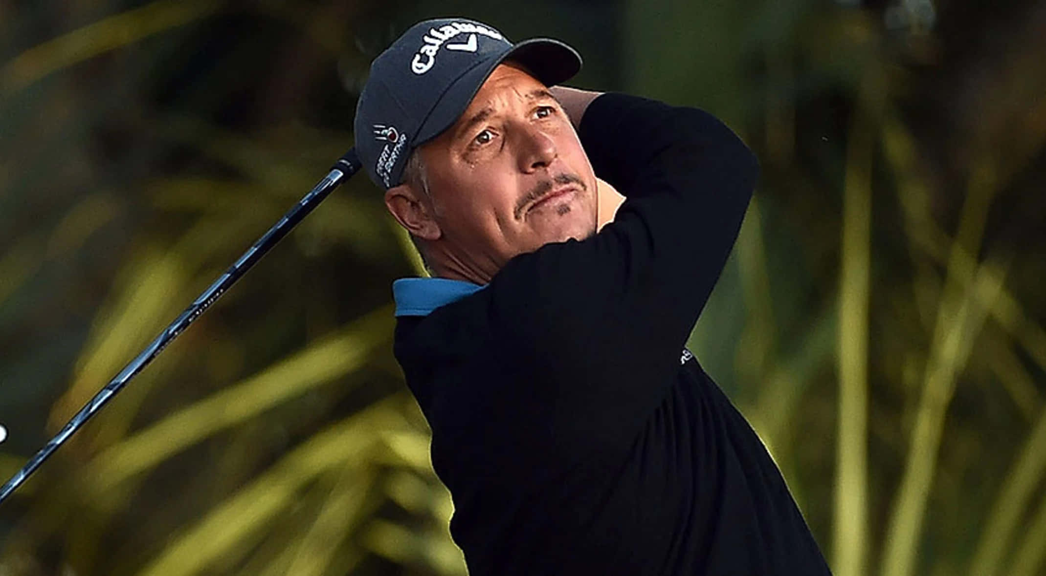 Freddie Jacobson, golfer, mid-swing, Full HD Desktop Wallpaper