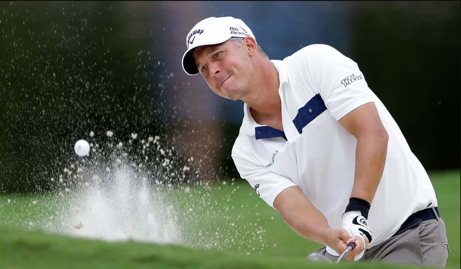 Freddie Jacobson, golfer, sand bunker, HD Desktop Wallpaper