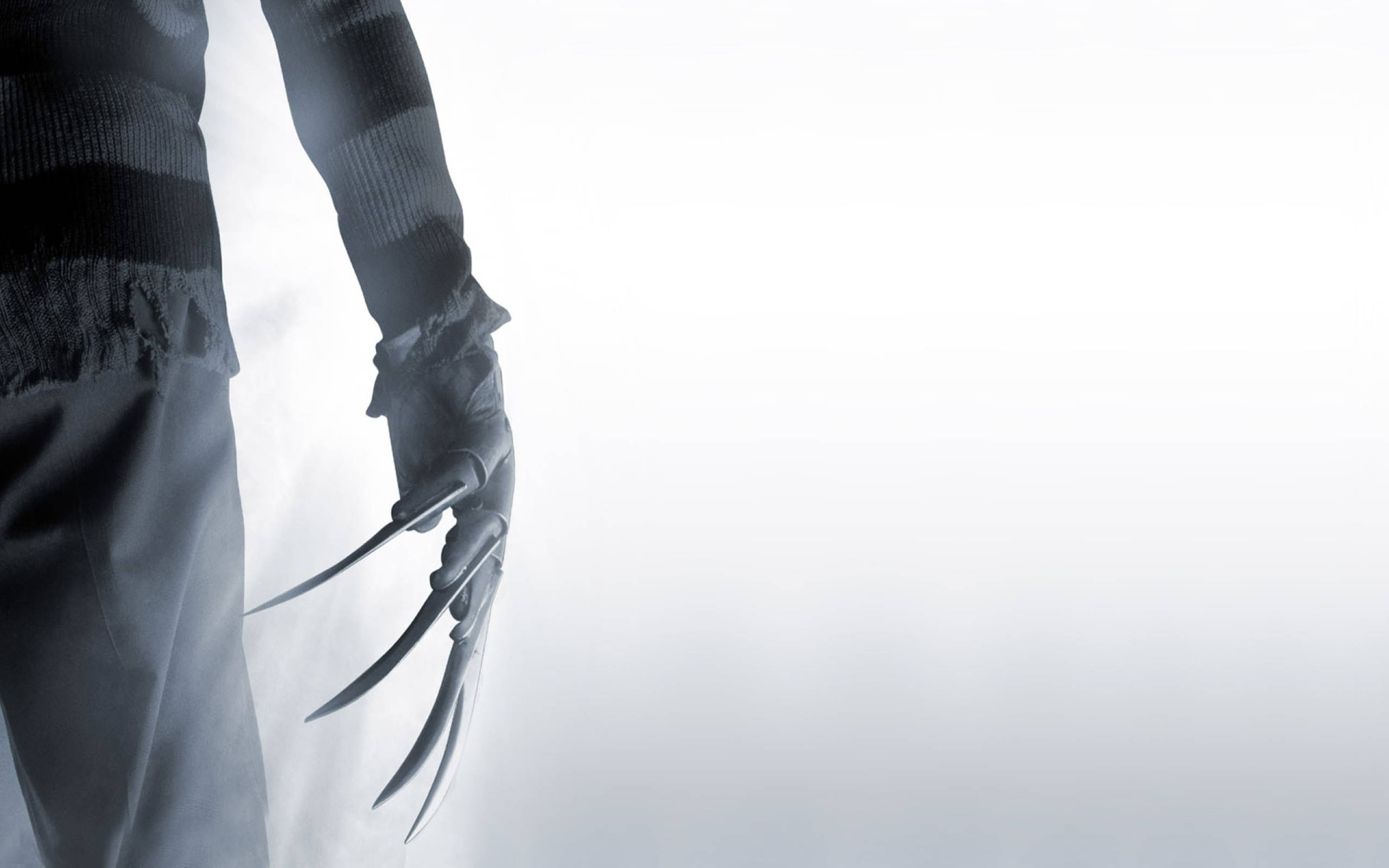 Freddy Krueger, striped sweater, glove with sharp blades, 2K Desktop Wallpaper