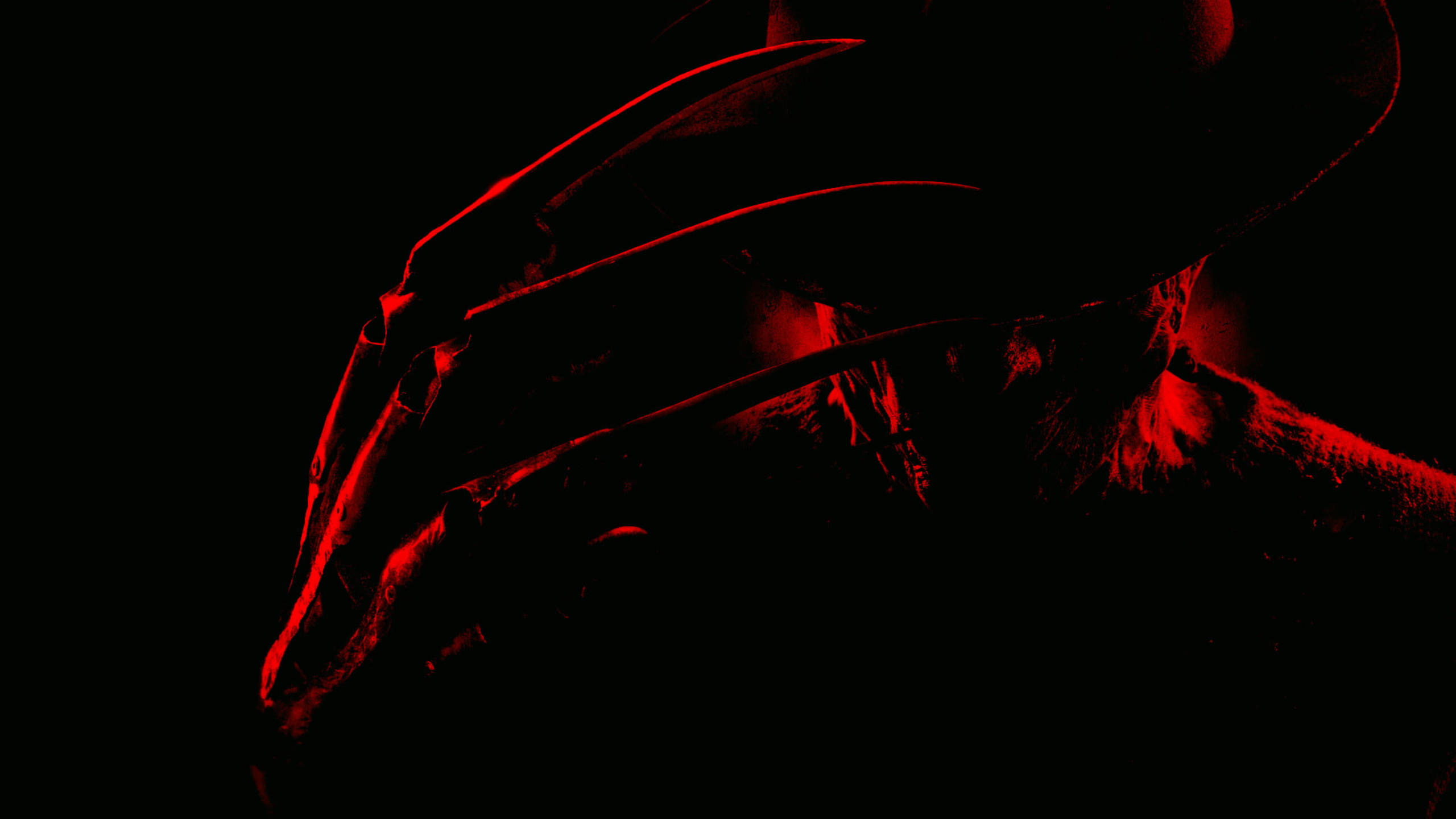 Freddy Krueger, dark red, hat, 2K Desktop Wallpaper