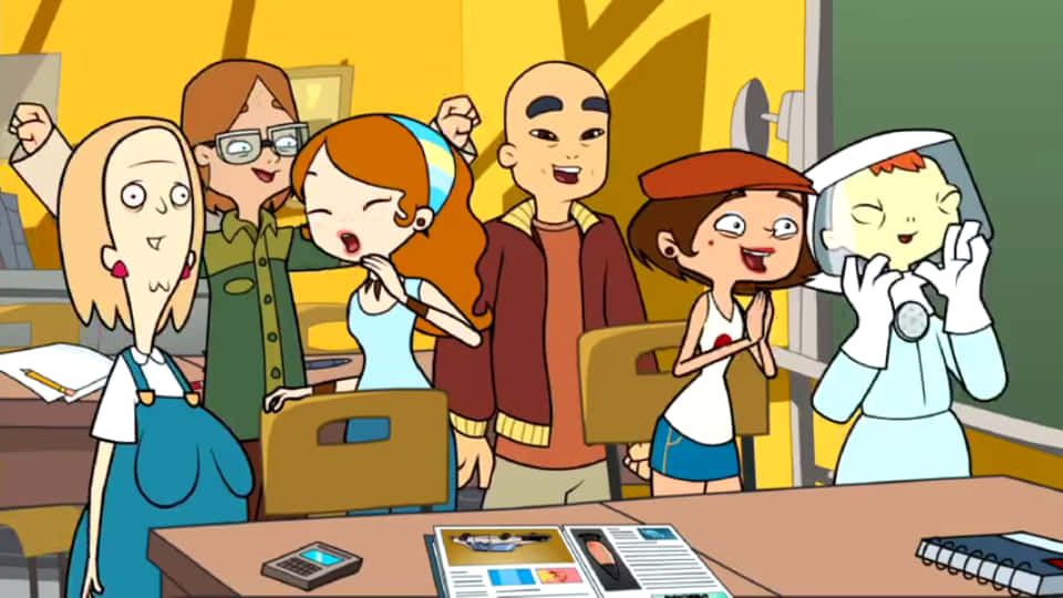 Freds Head, classroom, desks, SD Desktop Wallpaper