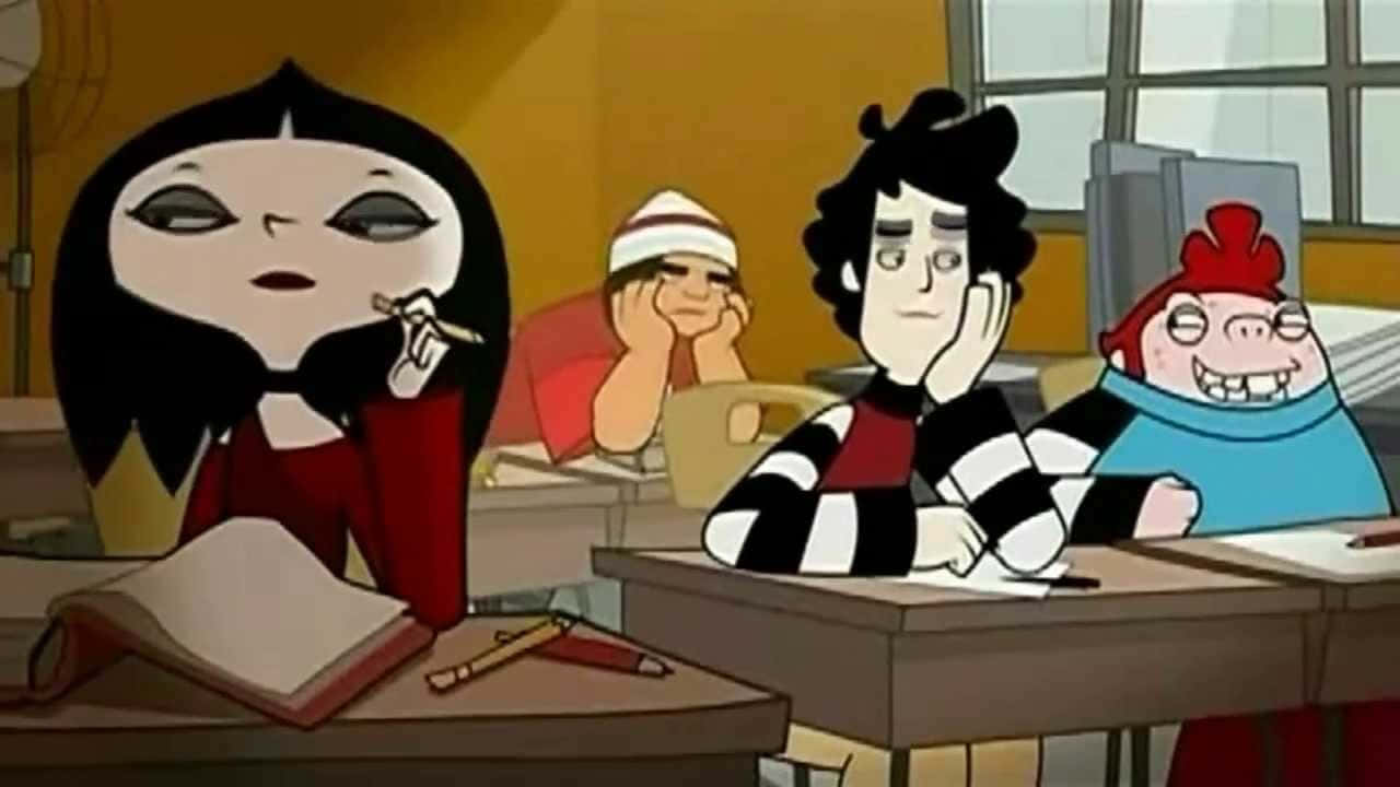 Freds Head, classroom, animated students, HD Desktop Wallpaper