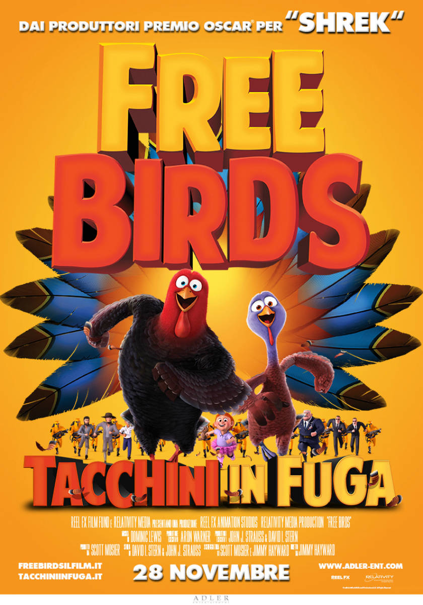 Free Birds, yellow background, blue feather wings, SD Phone Wallpaper