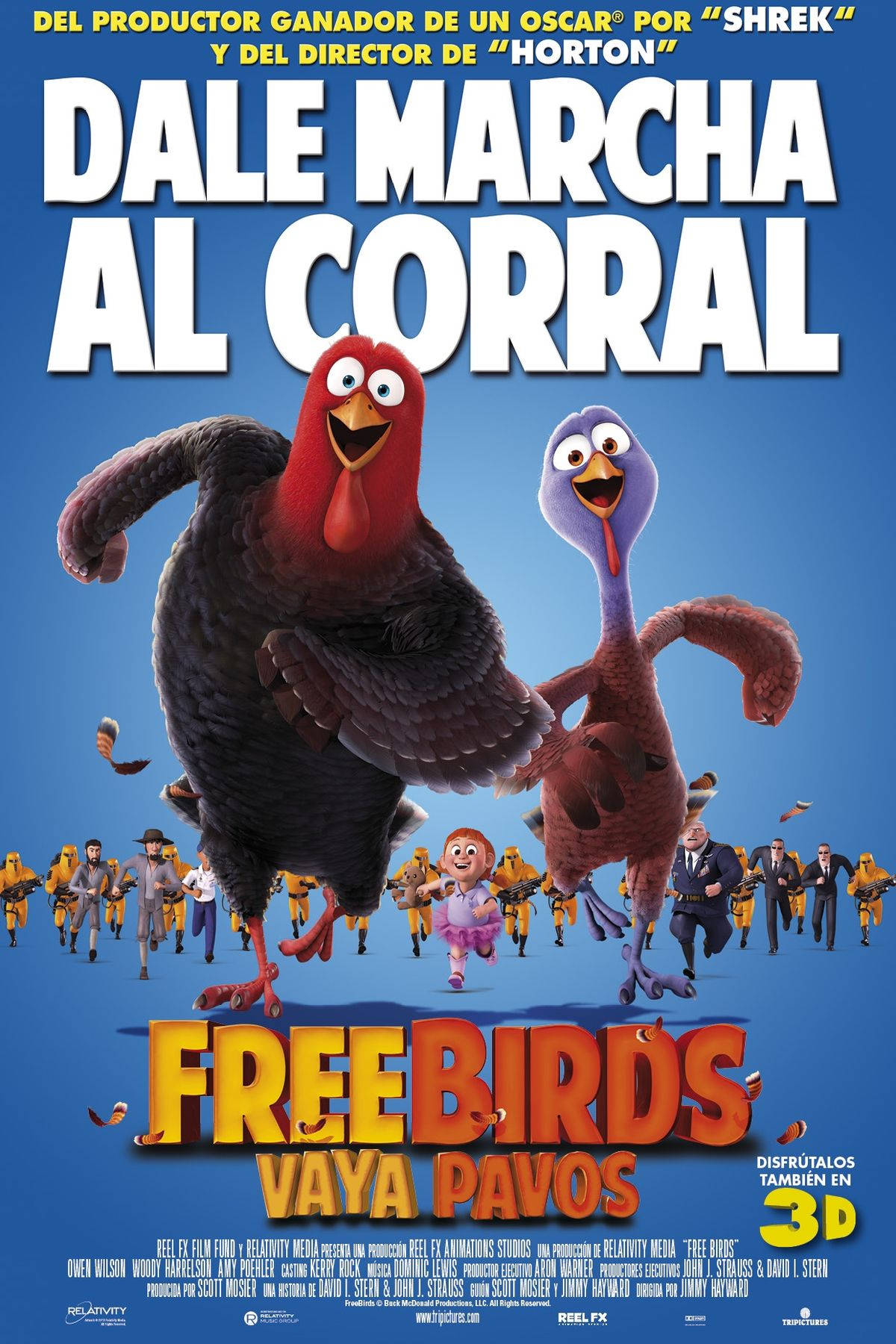 Free Birds, animated turkeys, bright blue sky, HD Phone Wallpaper