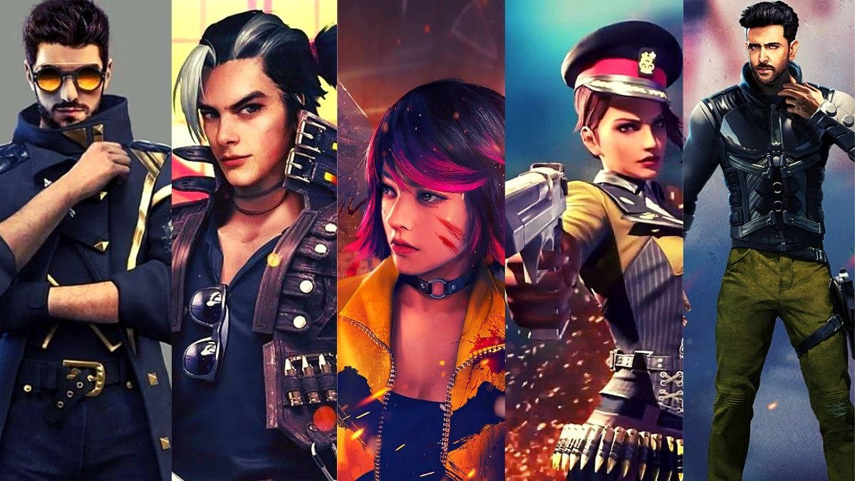 Free Fire, characters, stylized video game characters, SD Desktop Wallpaper