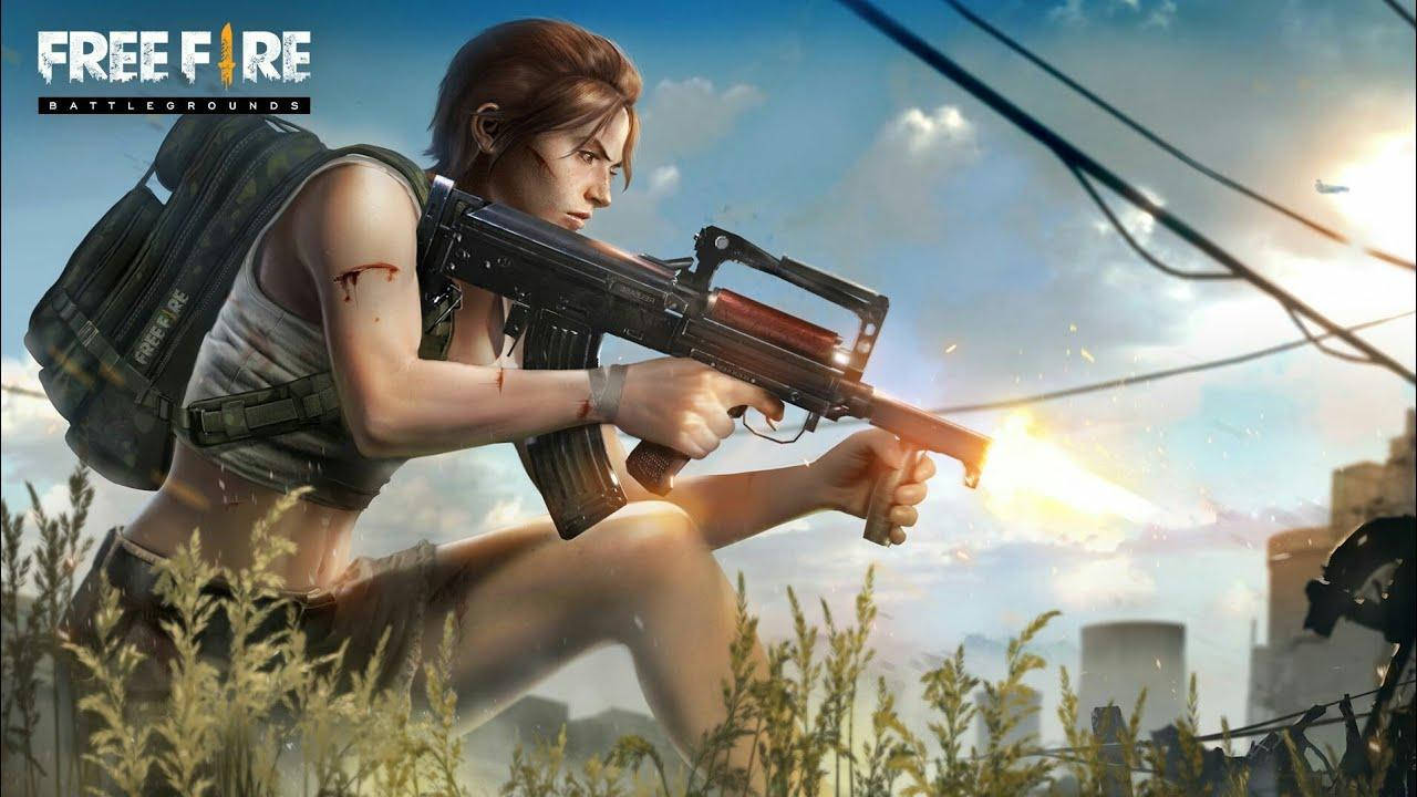 Free Fire 3D, girl, aiming gun, HD Desktop Wallpaper