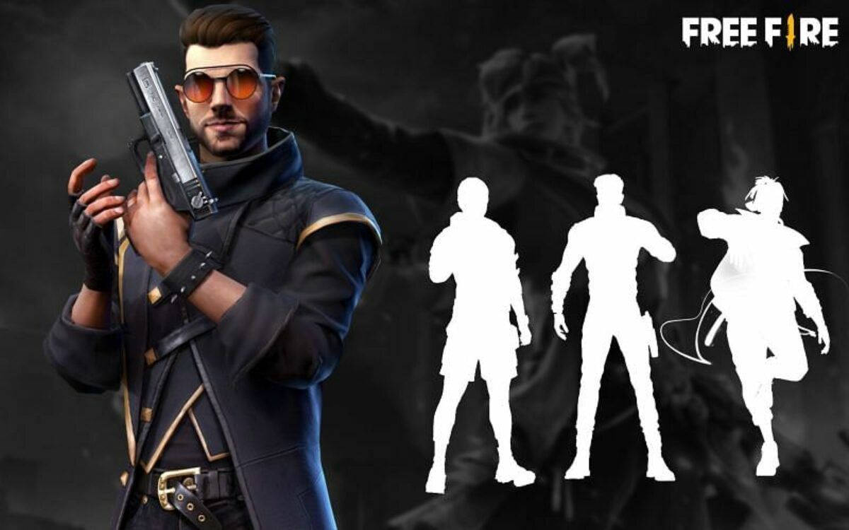 Free Fire Alok, pistol weapon, dark tactical gear, SD Desktop Wallpaper