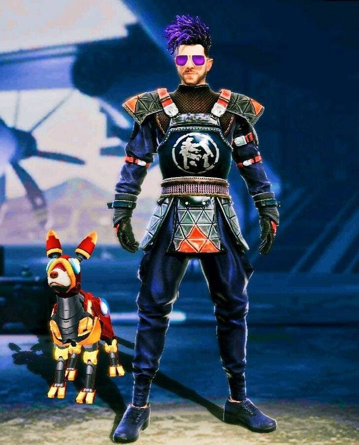 Free Fire, Alok, samurai skin, SD Phone Wallpaper