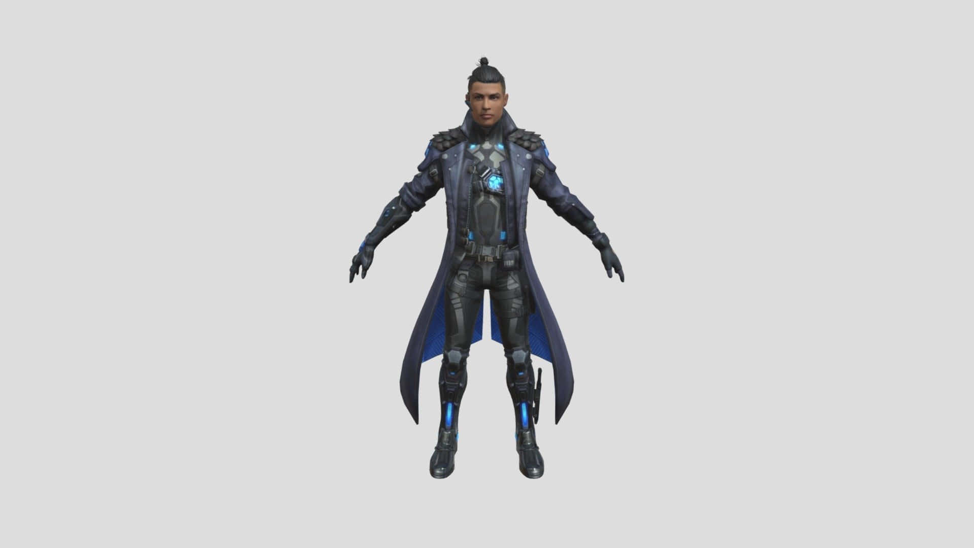 Free Fire Chrono, futuristic warrior, dark armor, Full HD Desktop Wallpaper