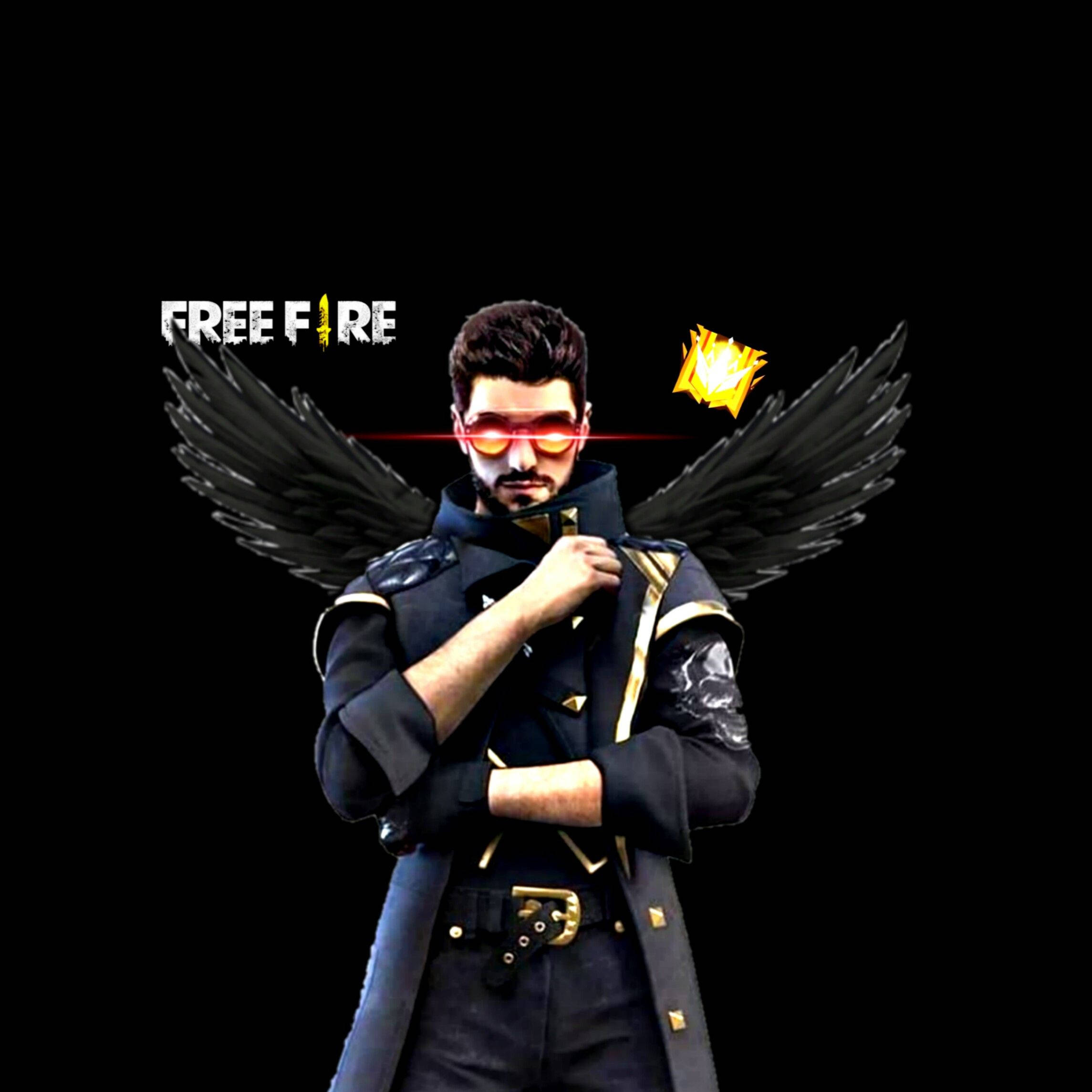 Free Fire, DJ Alok, wings, Full HD Desktop Wallpaper