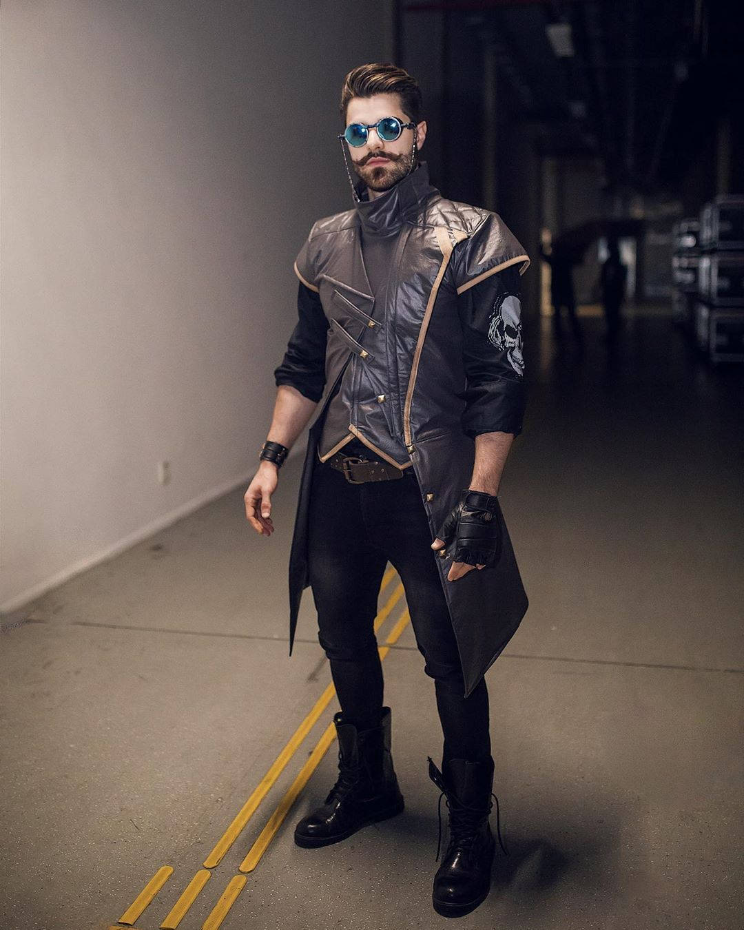 Free Fire, DJ Alok, futuristic leather trench coat, HD Phone Wallpaper