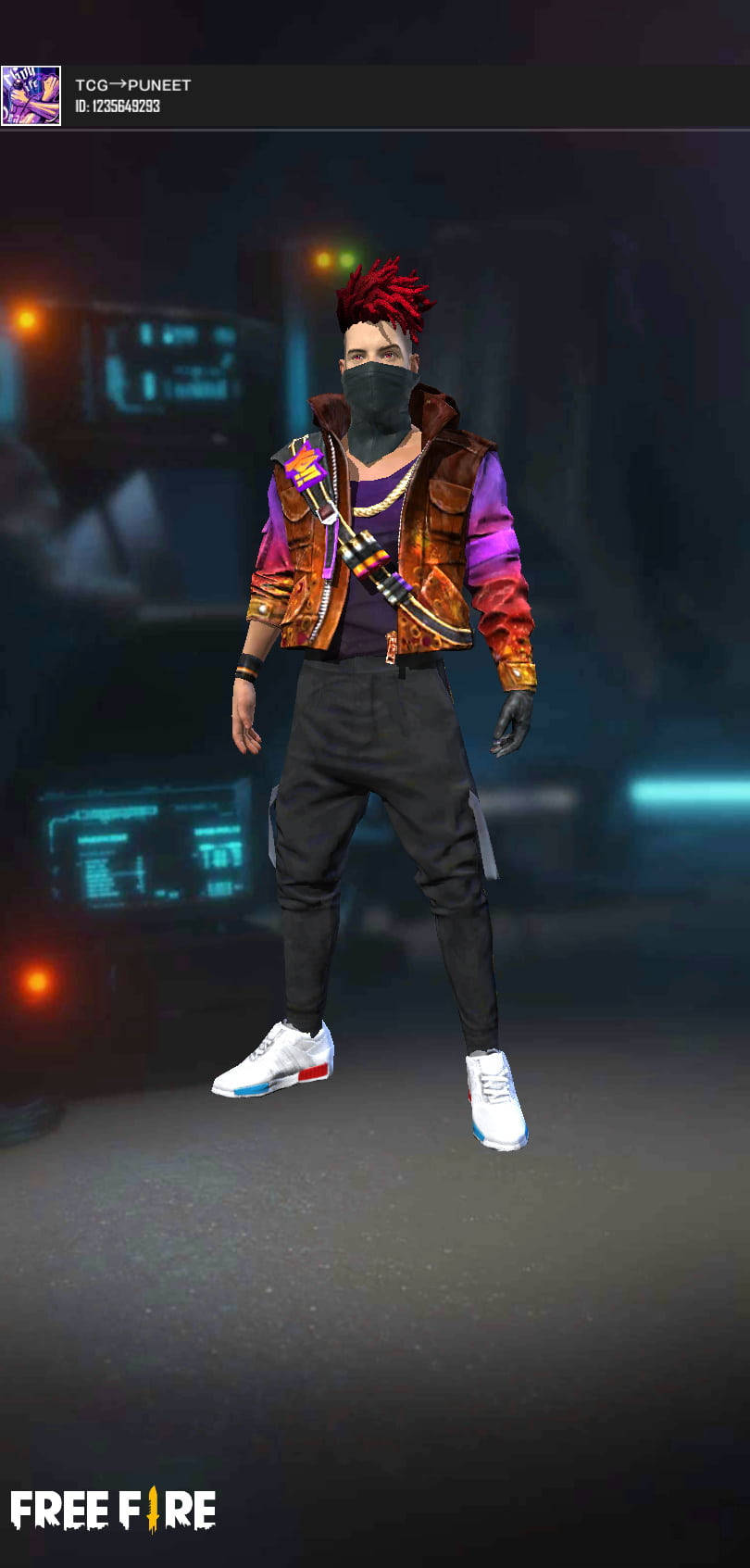 Free Fire, DJ Alok, colorful jacket, HD Phone Wallpaper