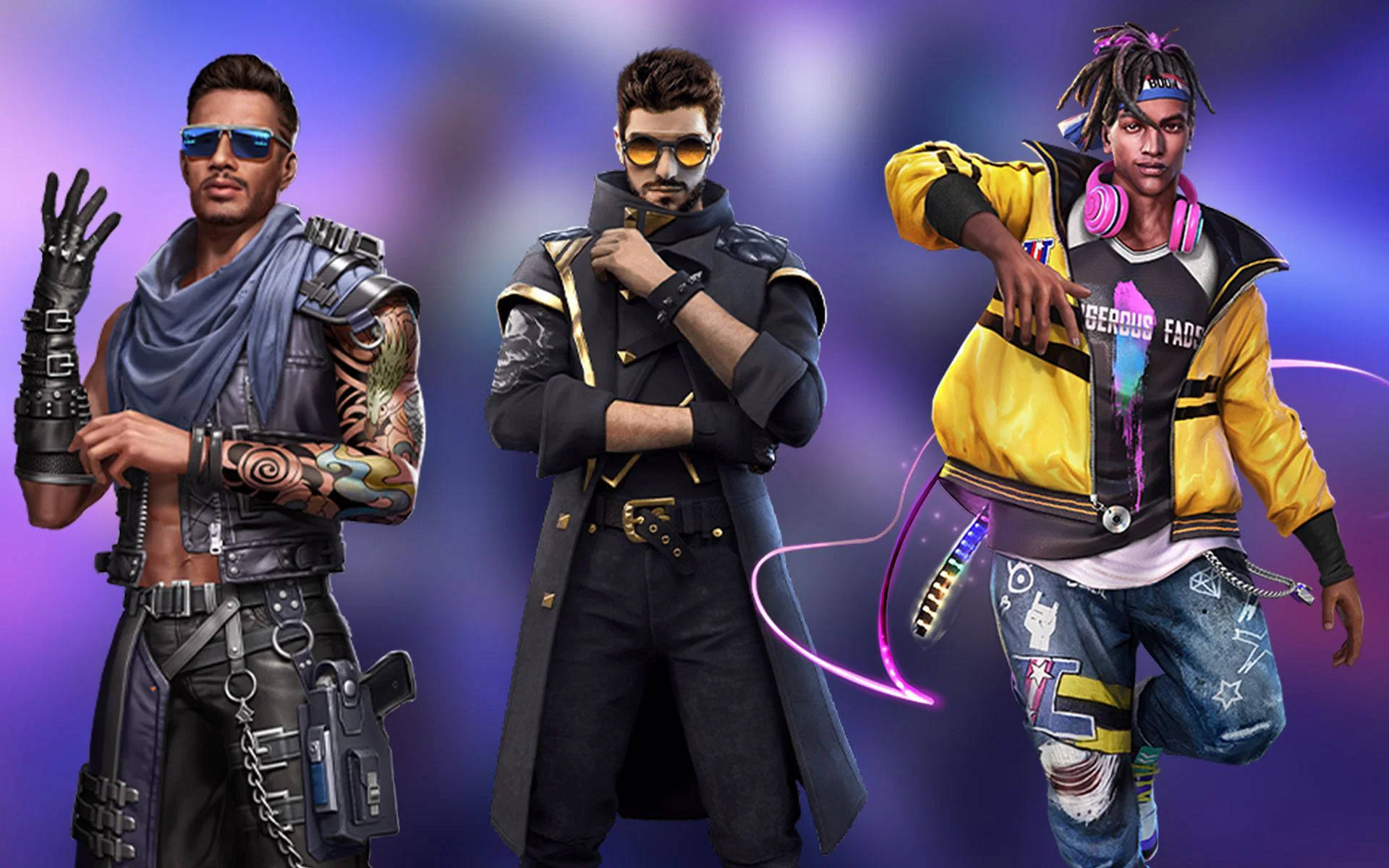 Free Fire, DJ Alok, futuristic streetwear, Full HD Desktop Wallpaper