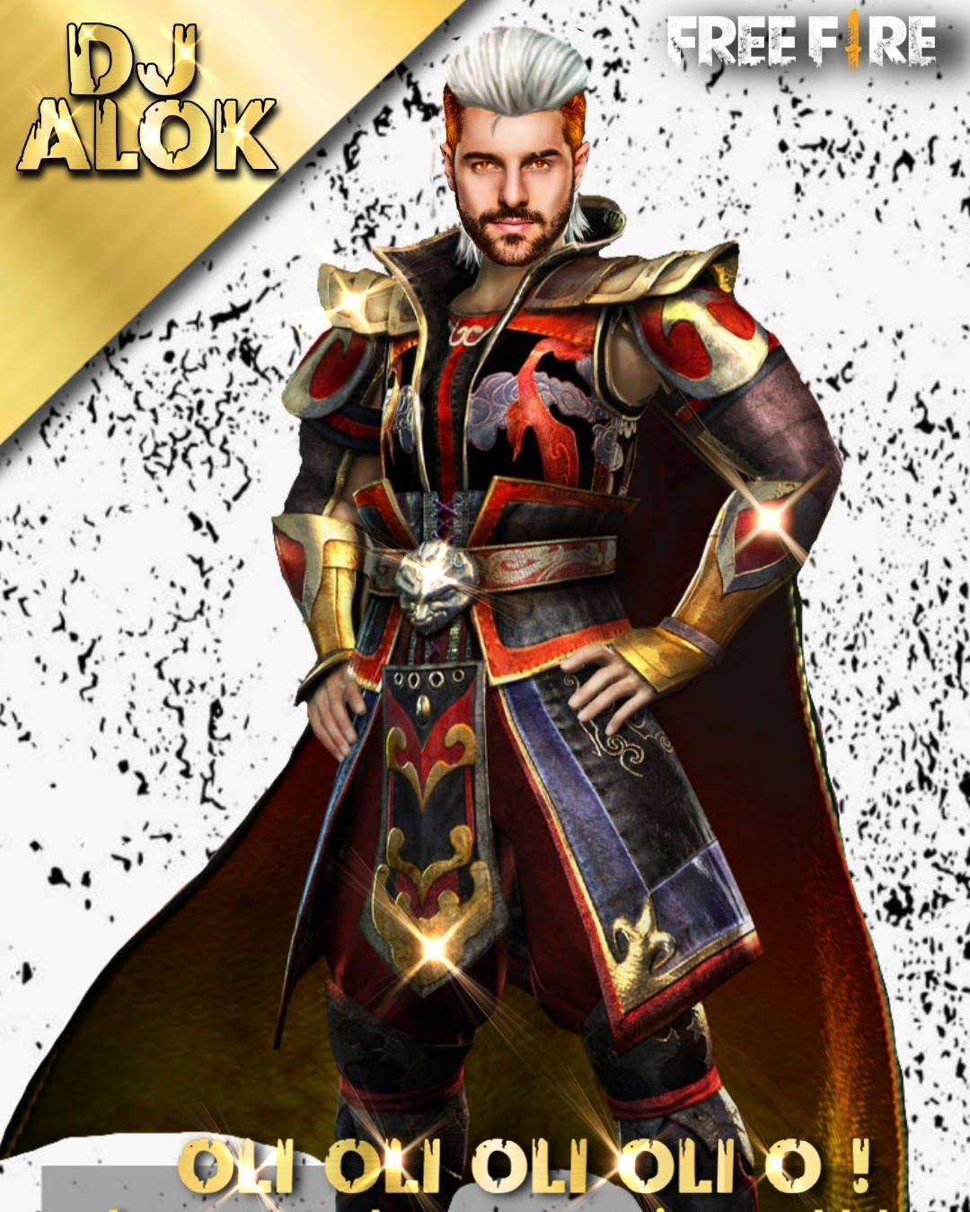 Free Fire, DJ Alok, white hair, HD Phone Wallpaper