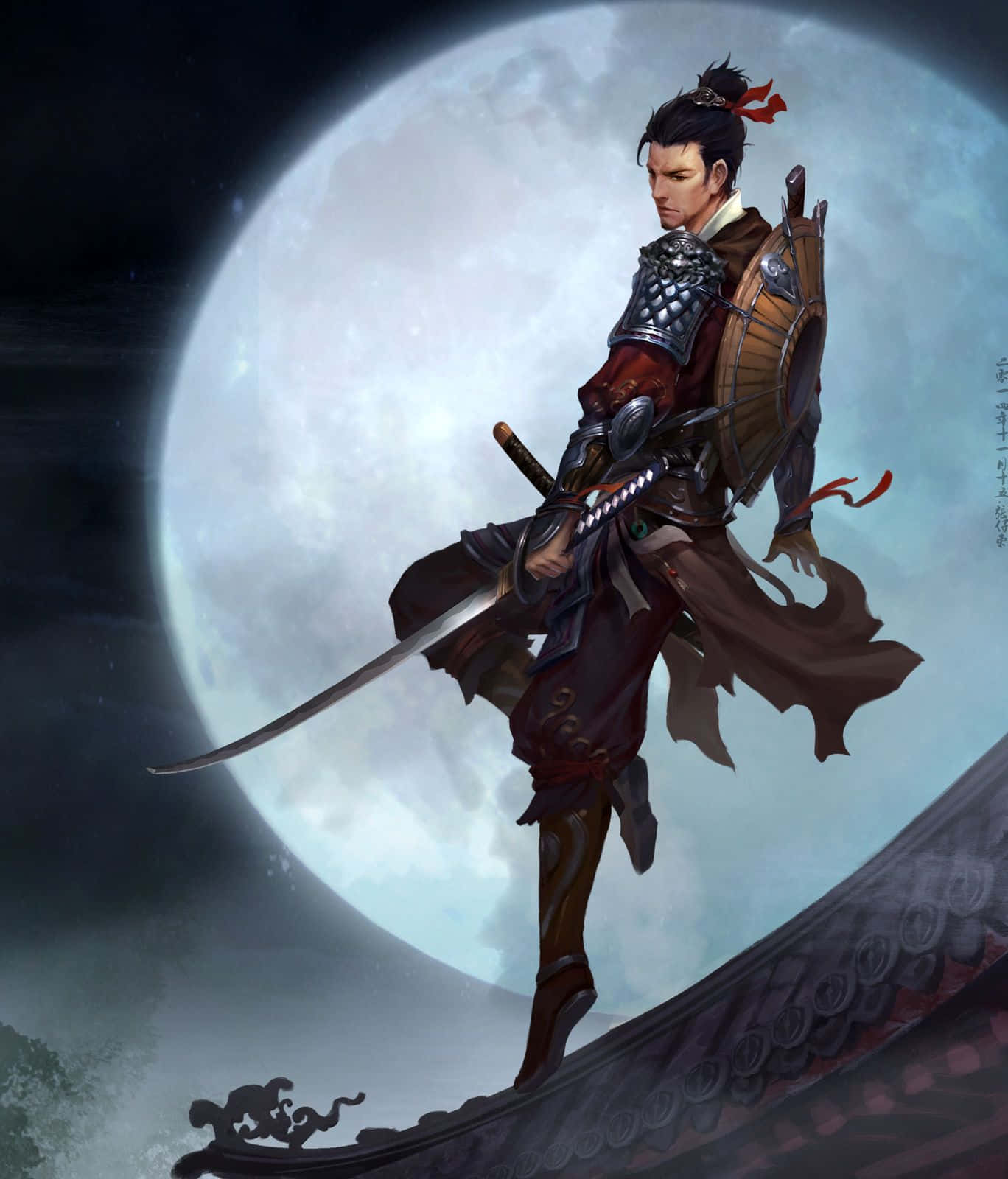 Free Fire Hayato, samurai warrior, katana, HD Phone Wallpaper