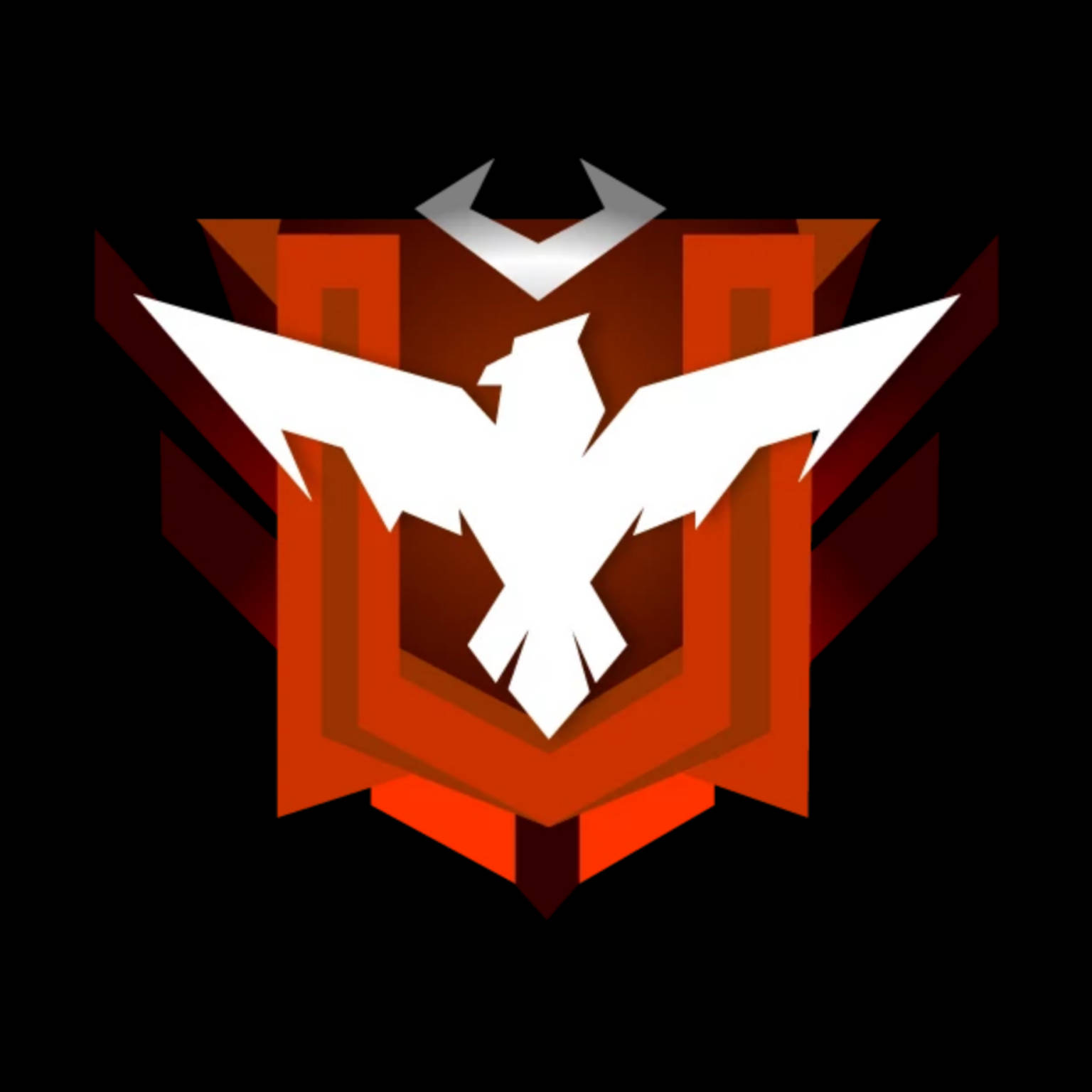 Free Fire Heroic, white, bird emblem, HD Desktop Wallpaper