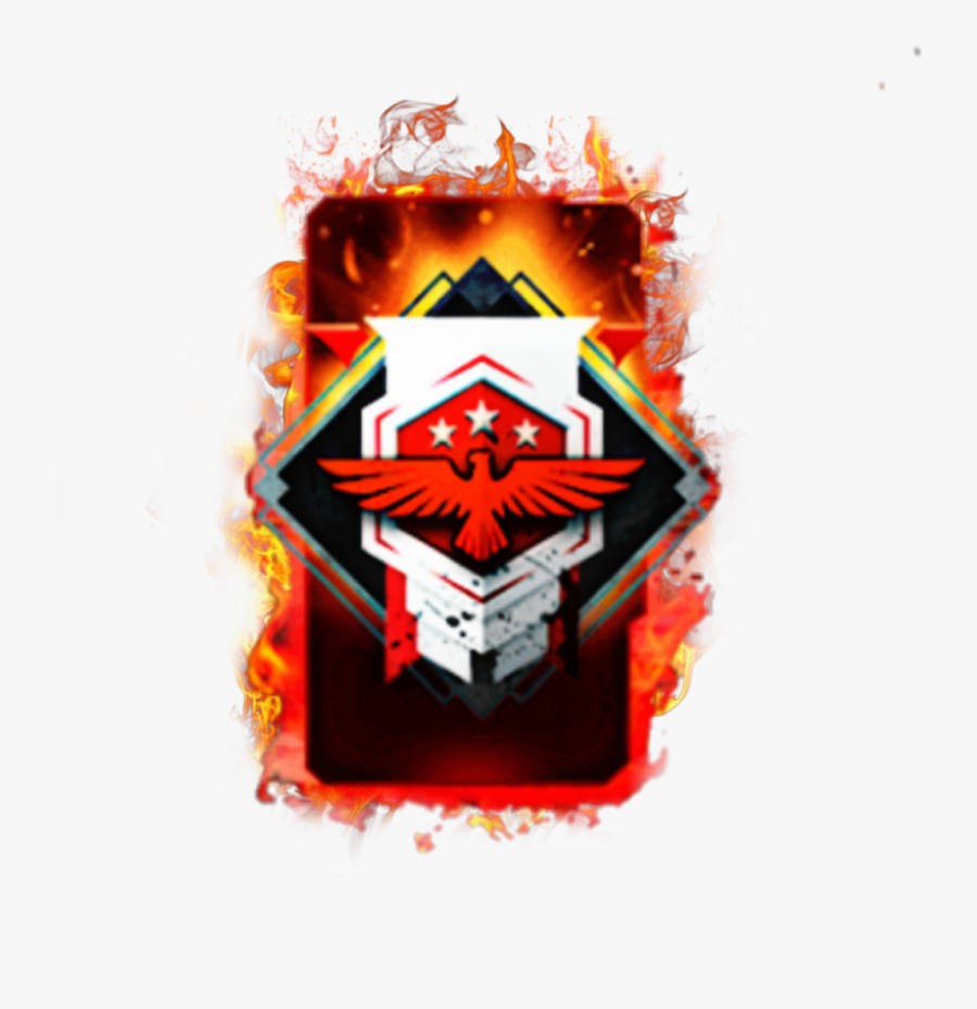 Free Fire Heroic, red eagle, three stars, SD Phone Wallpaper