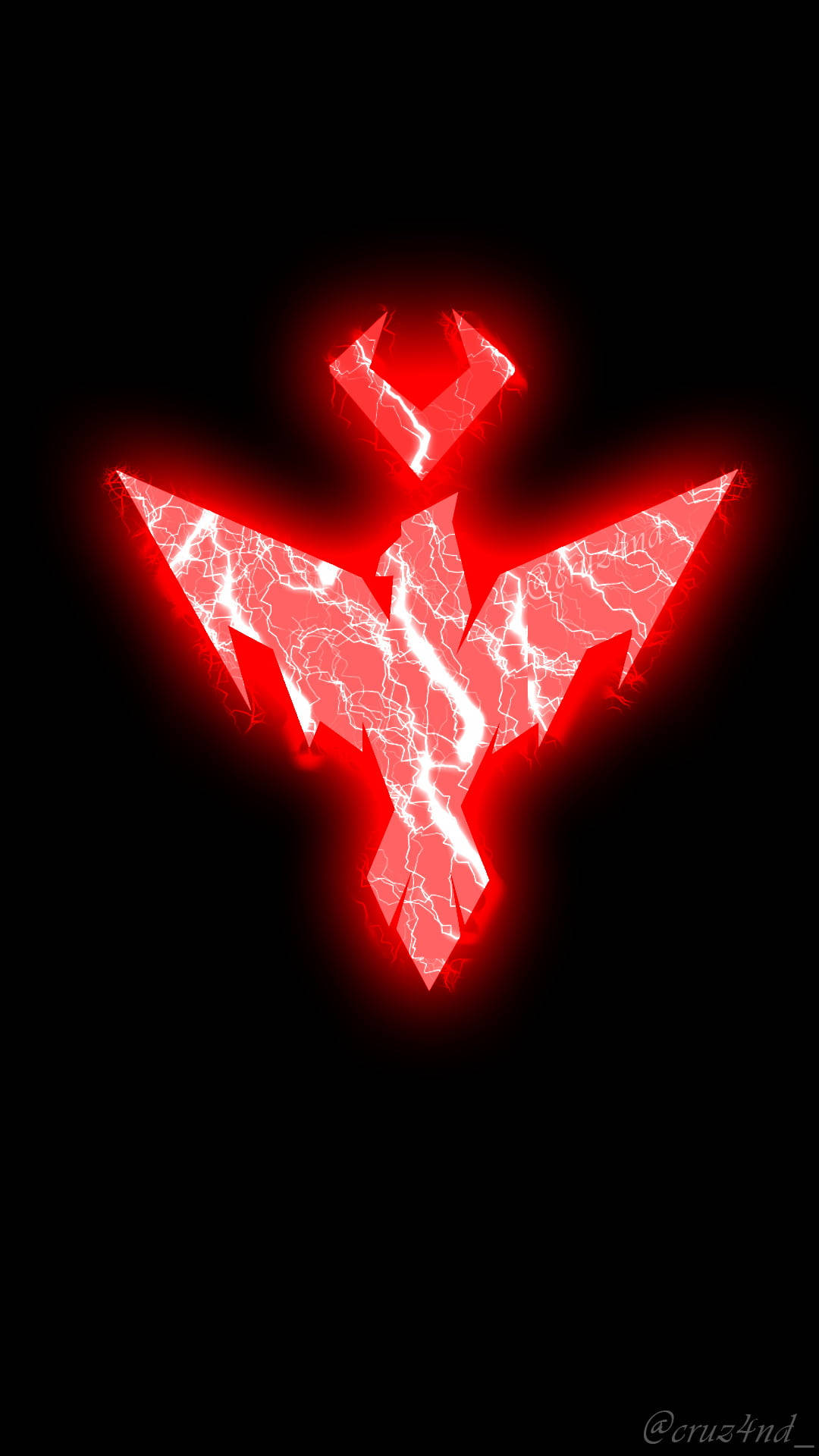 Free Fire Heroic, lava, glowing red cracked symbol, Full HD Phone Wallpaper