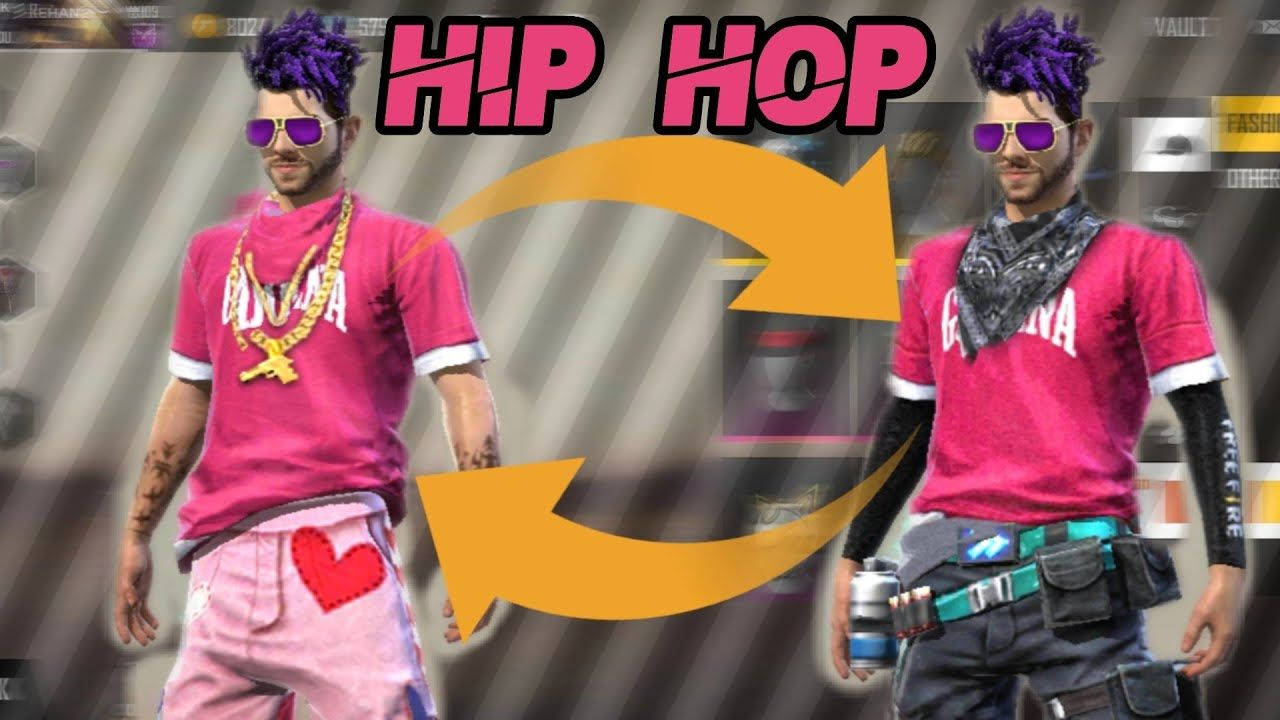 Free Fire, Hip Hop Skin Bundle, vibrant pink outfits, HD Desktop Wallpaper