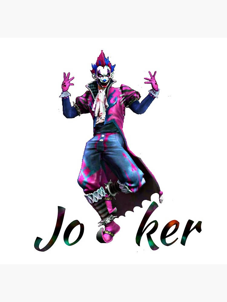 Free Fire Joker, Joker, vibrant pink and blue outfit, SD Phone Wallpaper